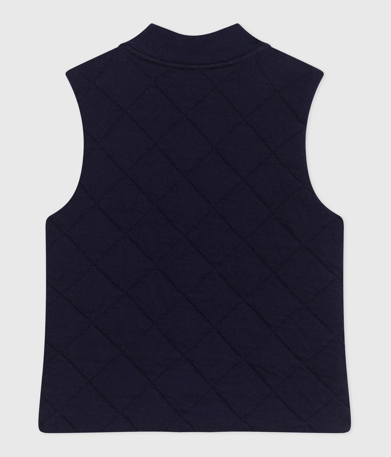 Children's sleeveless plain cotton cardigan