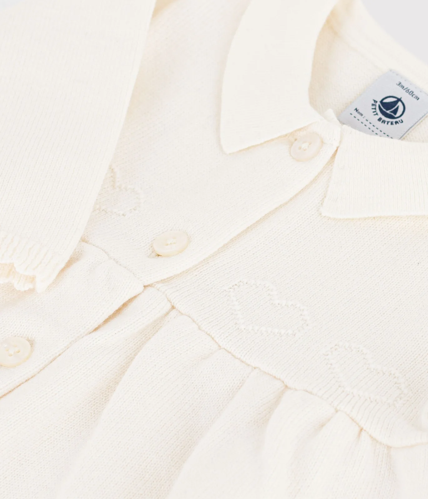 Babies' plain knitted dress