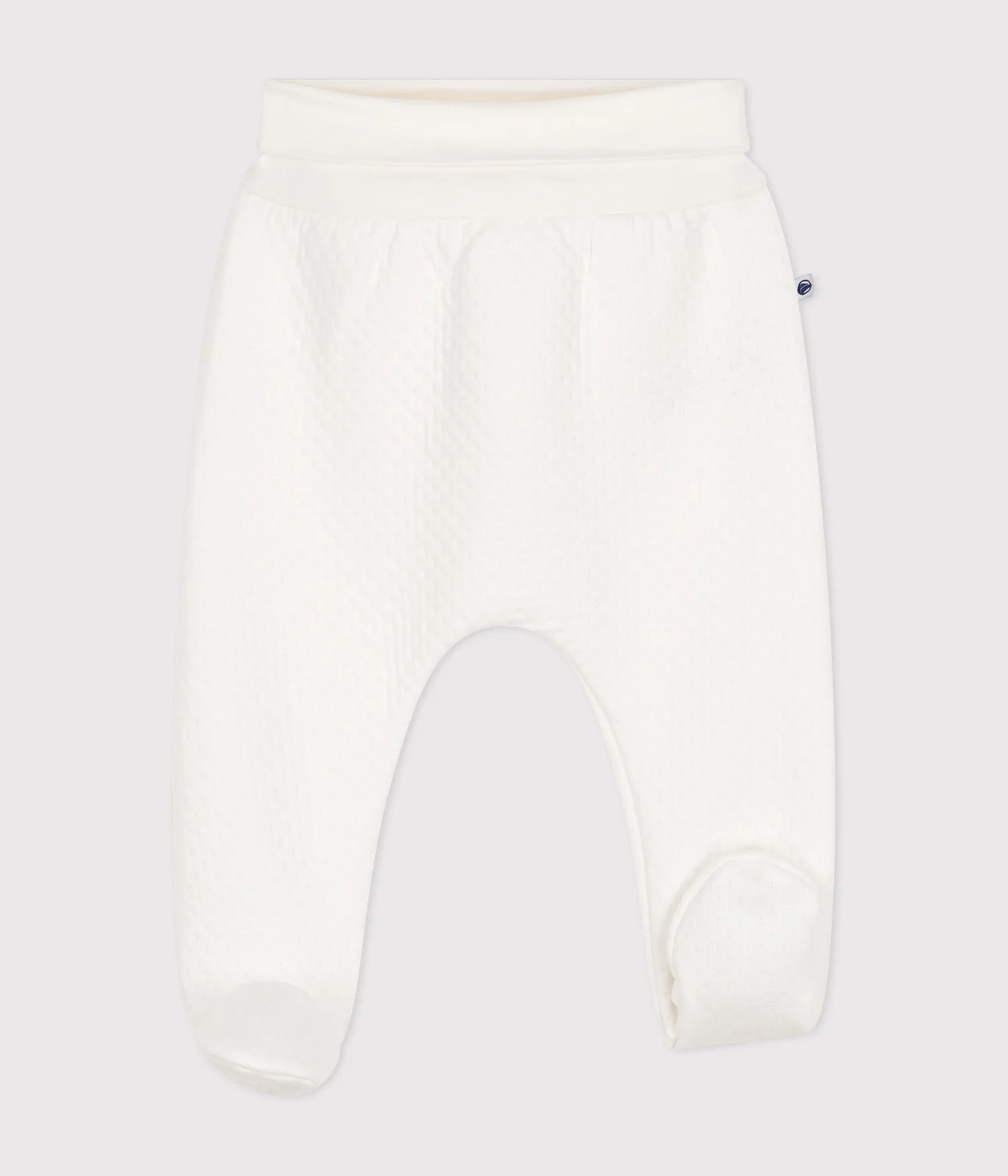 Babies' tube knit trousers with feet