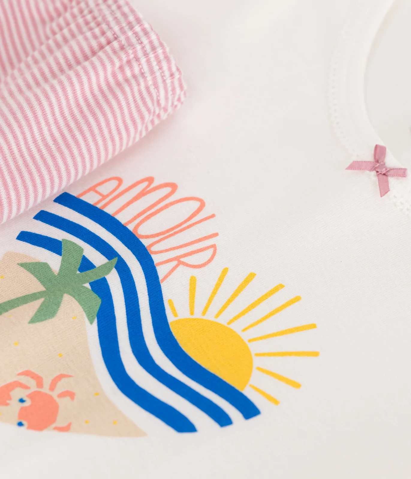 Children's short cotton pyjamas