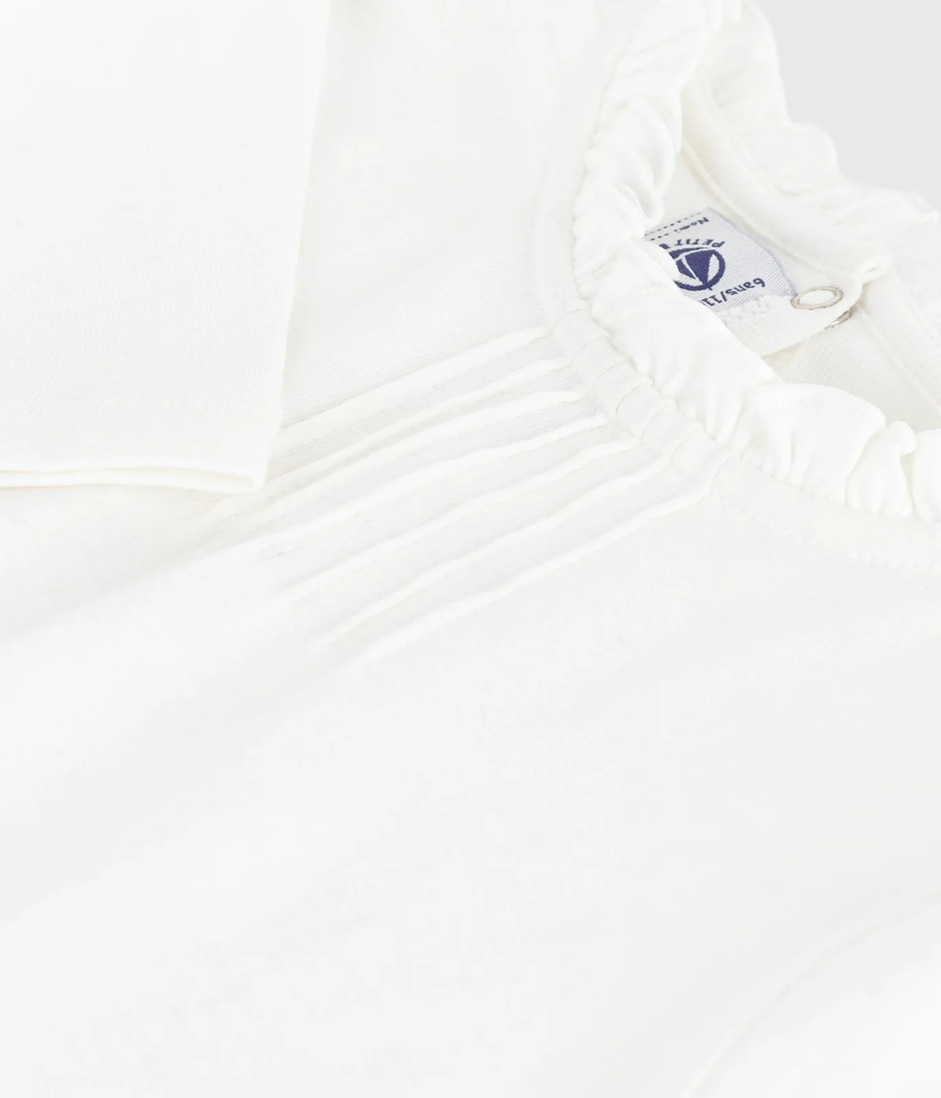 Plain cotton long-sleeved T-shirt for children