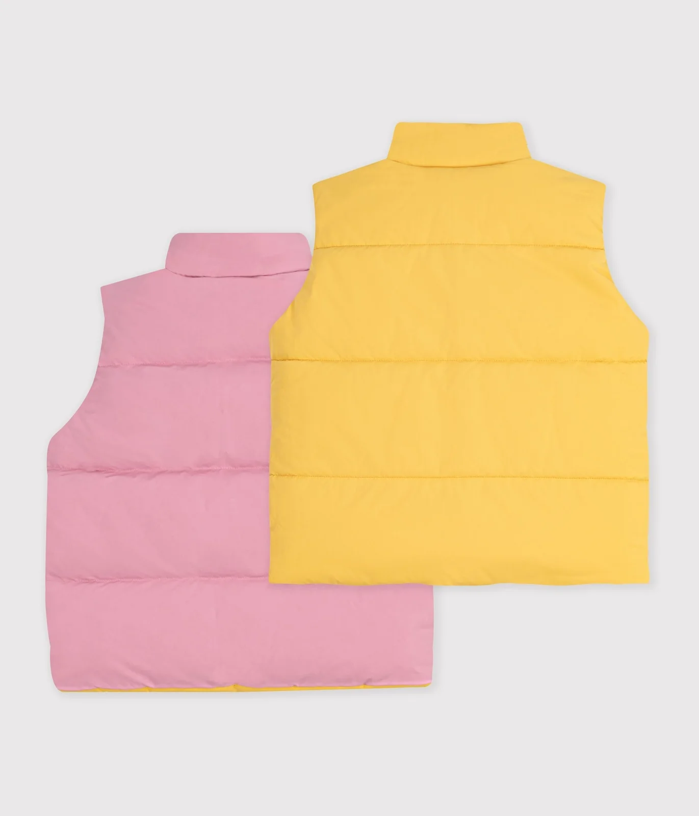 Children's plain, sleeveless puffer jacket