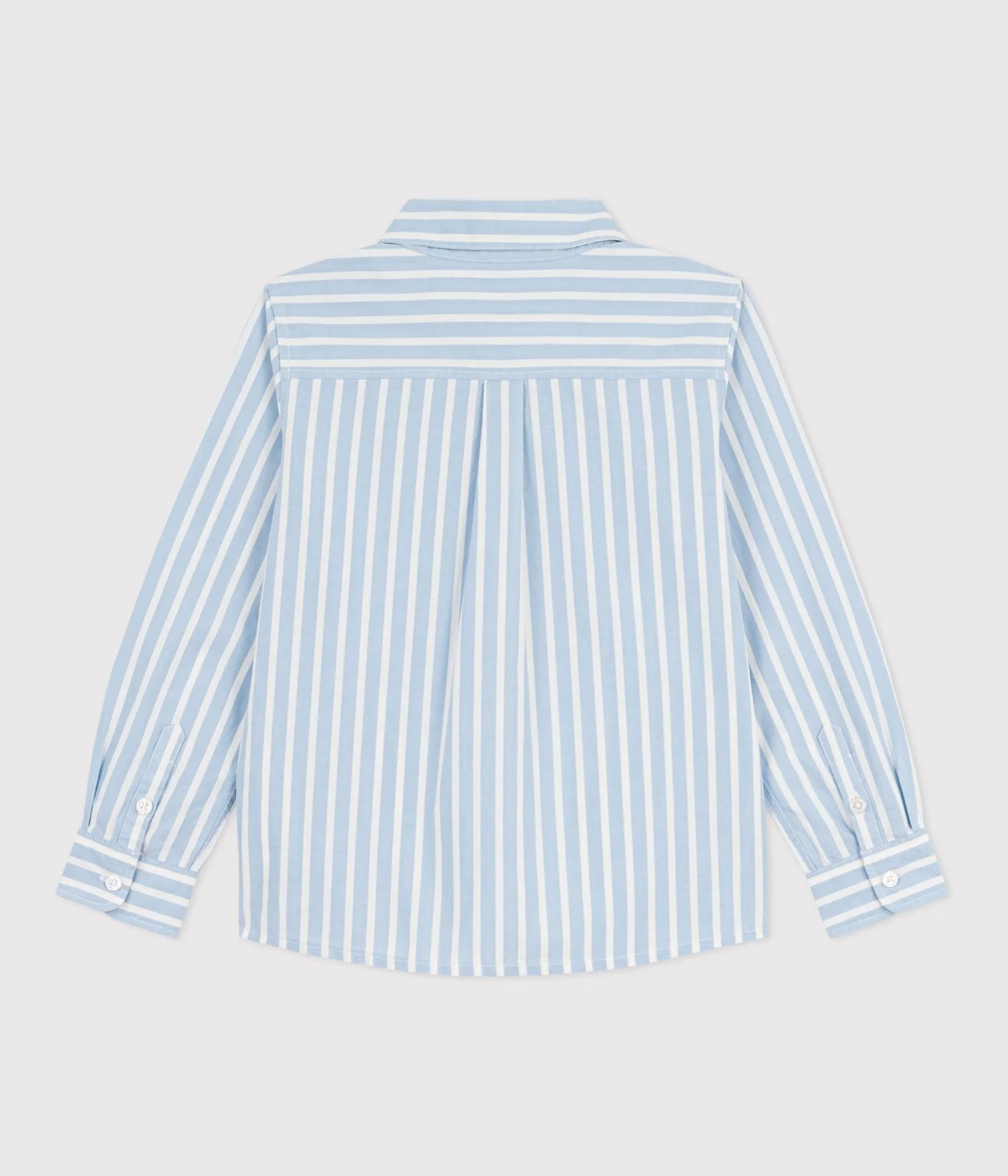 Children's long-sleeved stripy cotton shirt