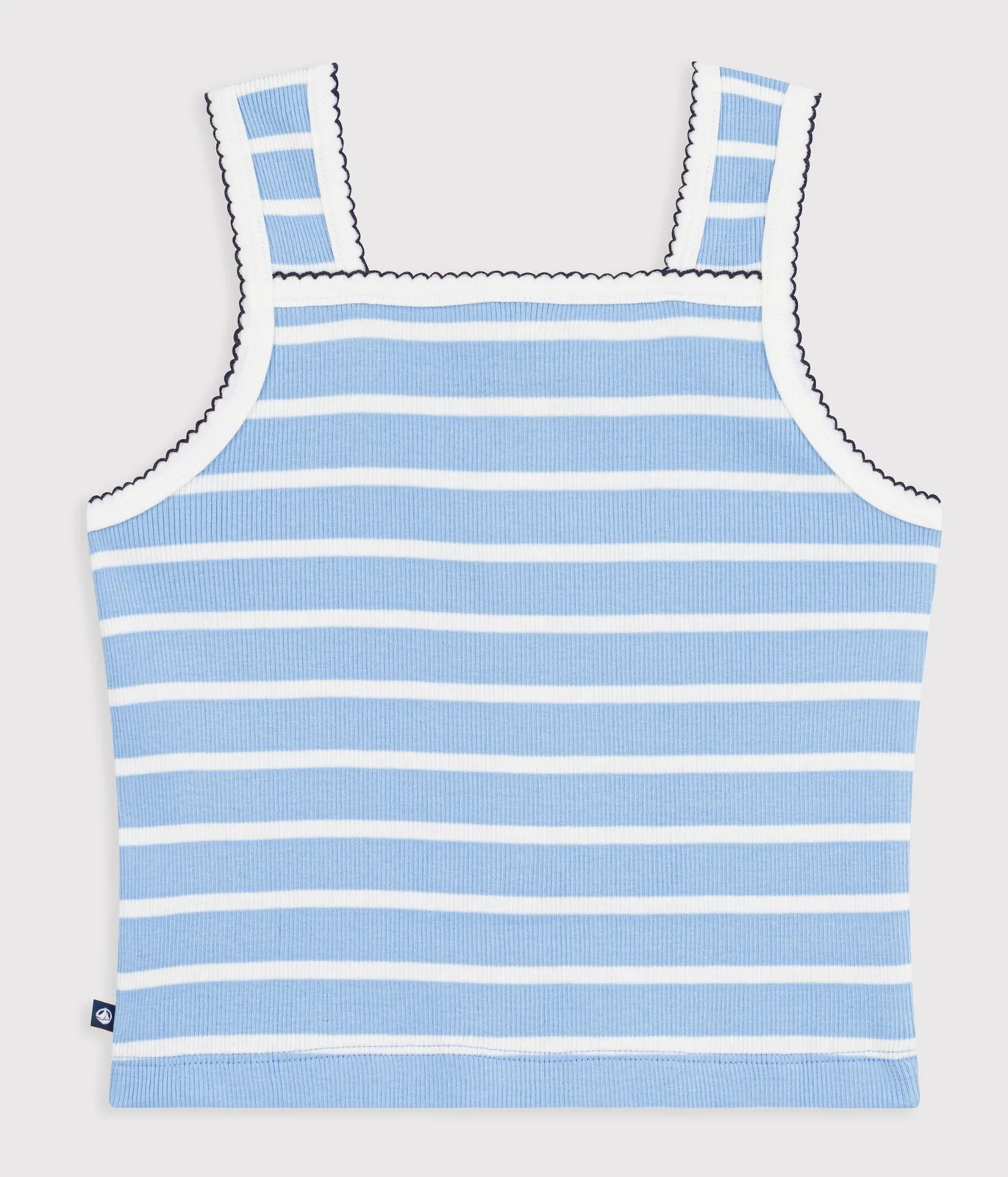 Children's stripy cotton tank top