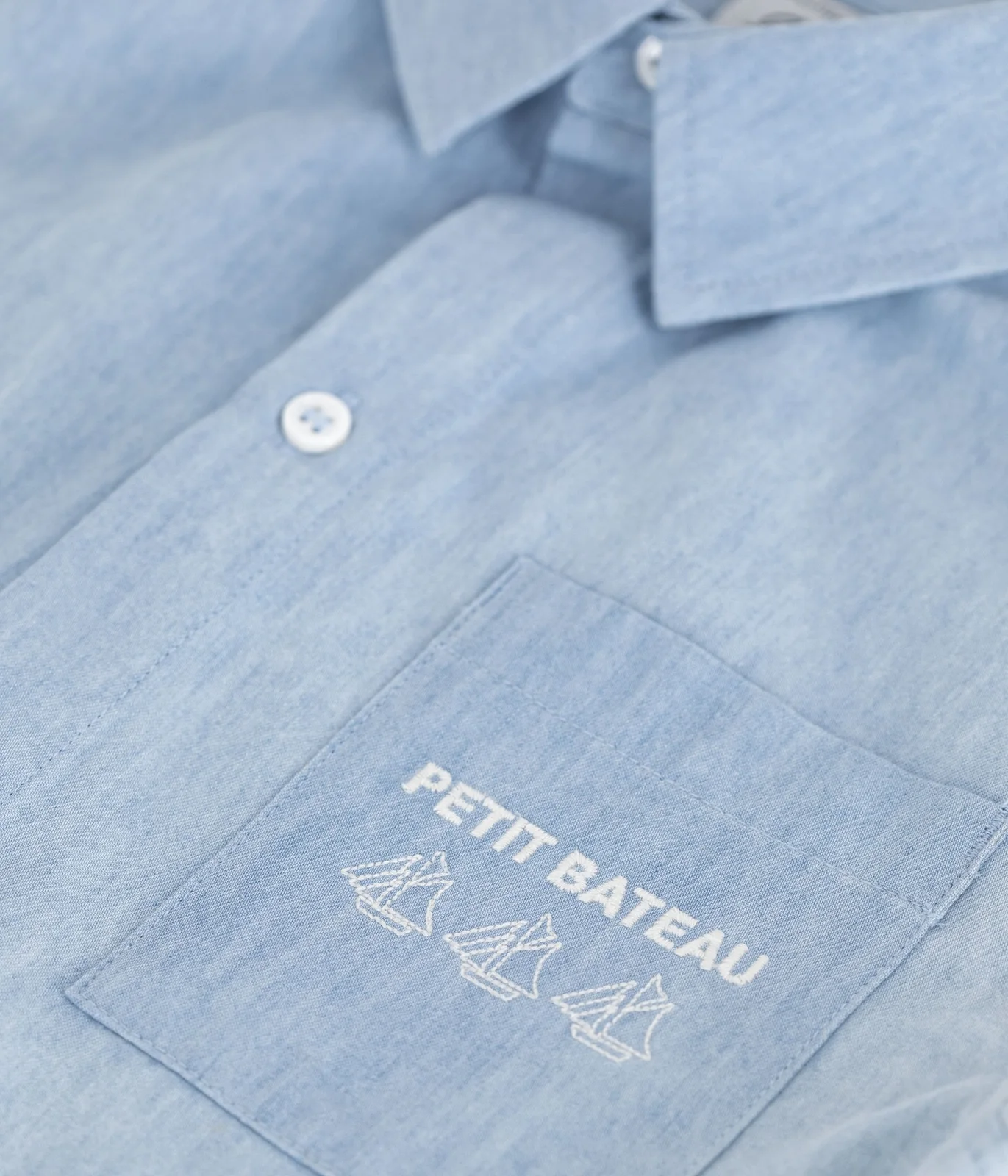 Children's short-sleeved cotton shirt