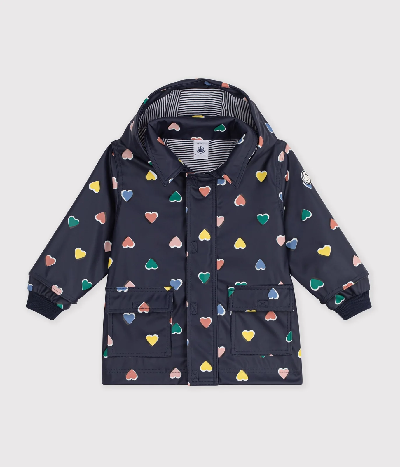 Babies' iconic heart print raincoat