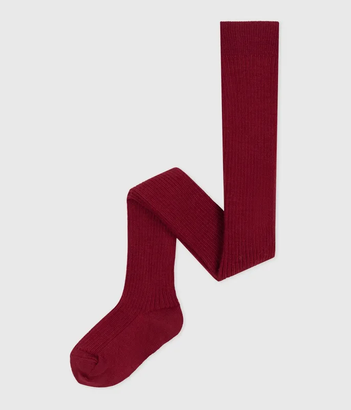 wool and cotton baby tights