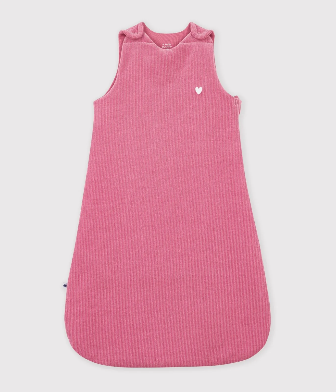 Babies' 3 TOG plain velour sleeping bag