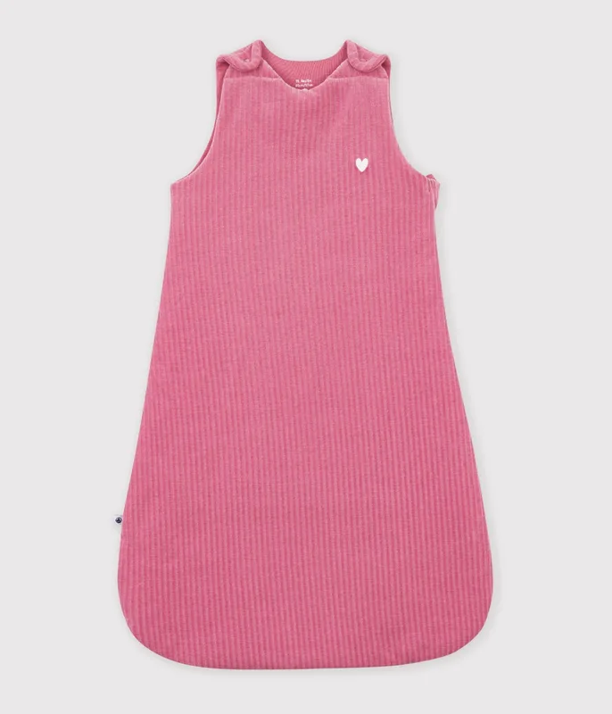 Babies' 3 TOG plain velour sleeping bag