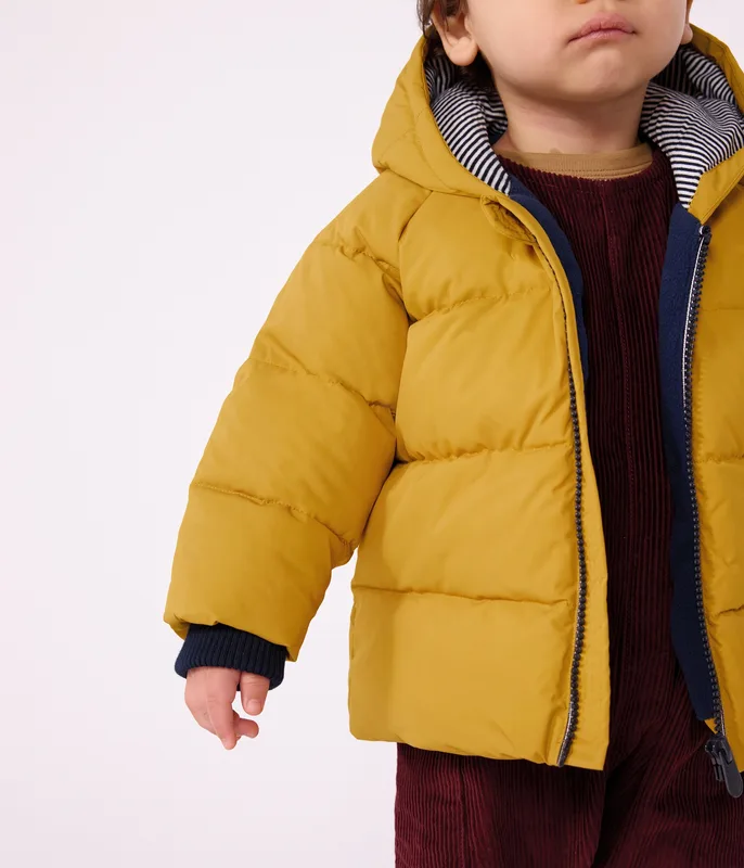 Babies' puffer jacket in plain polyester
