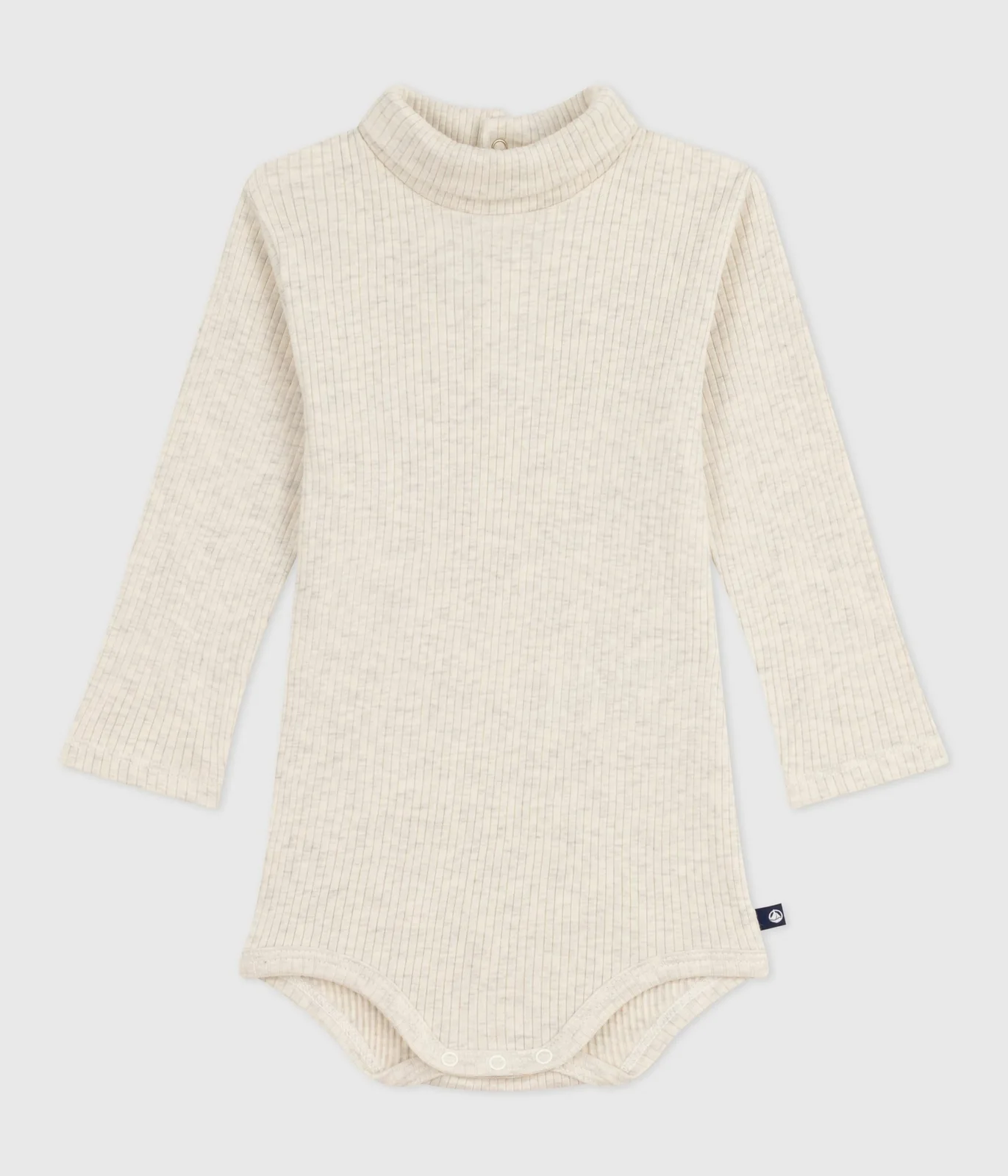 Solid Polo neck cotton baby turtleneck bodysuit