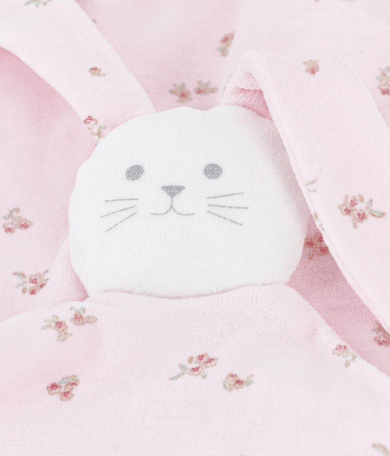 Babies' flower-print cotton comforter