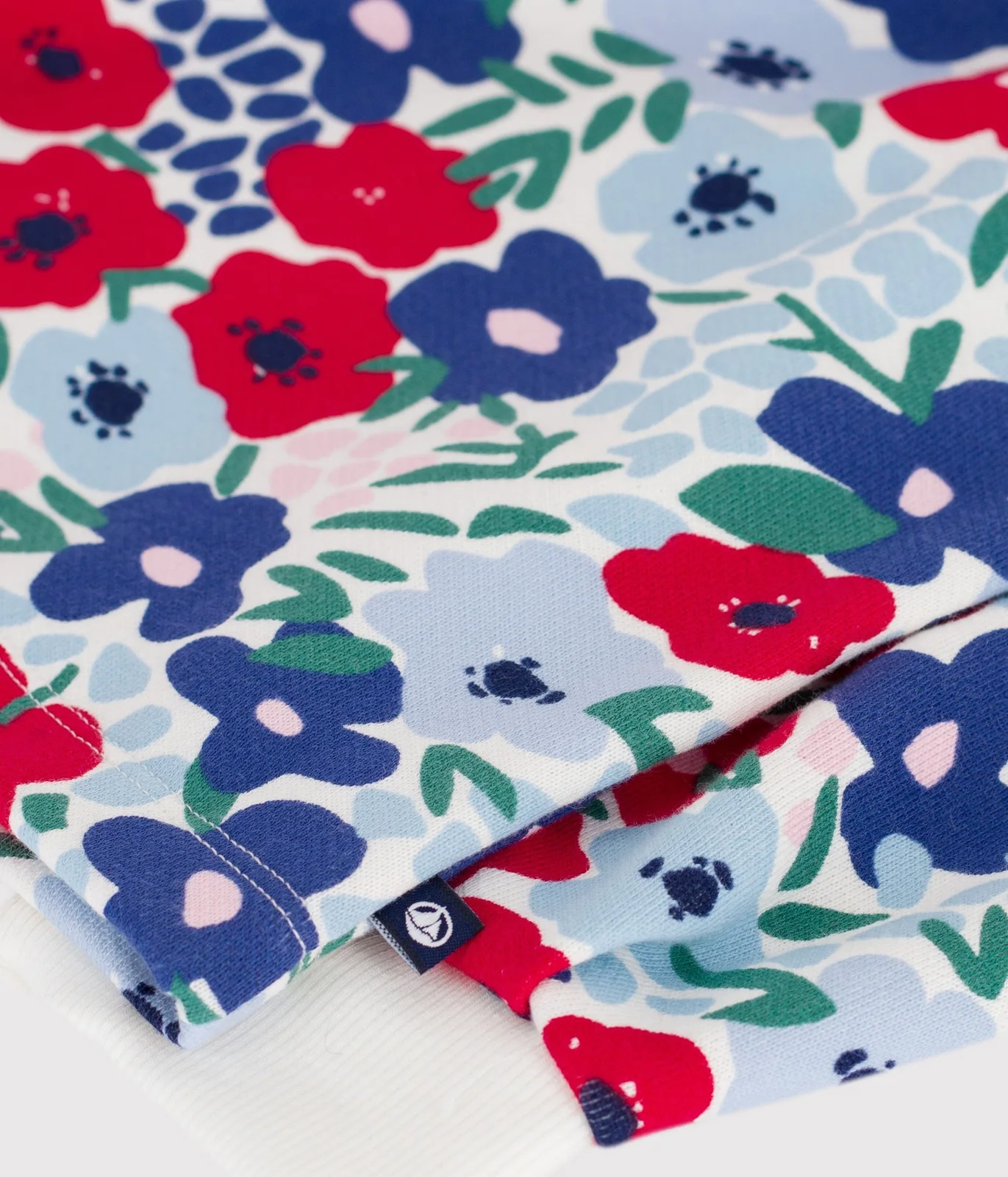 Children's floral print cotton sweatshirt