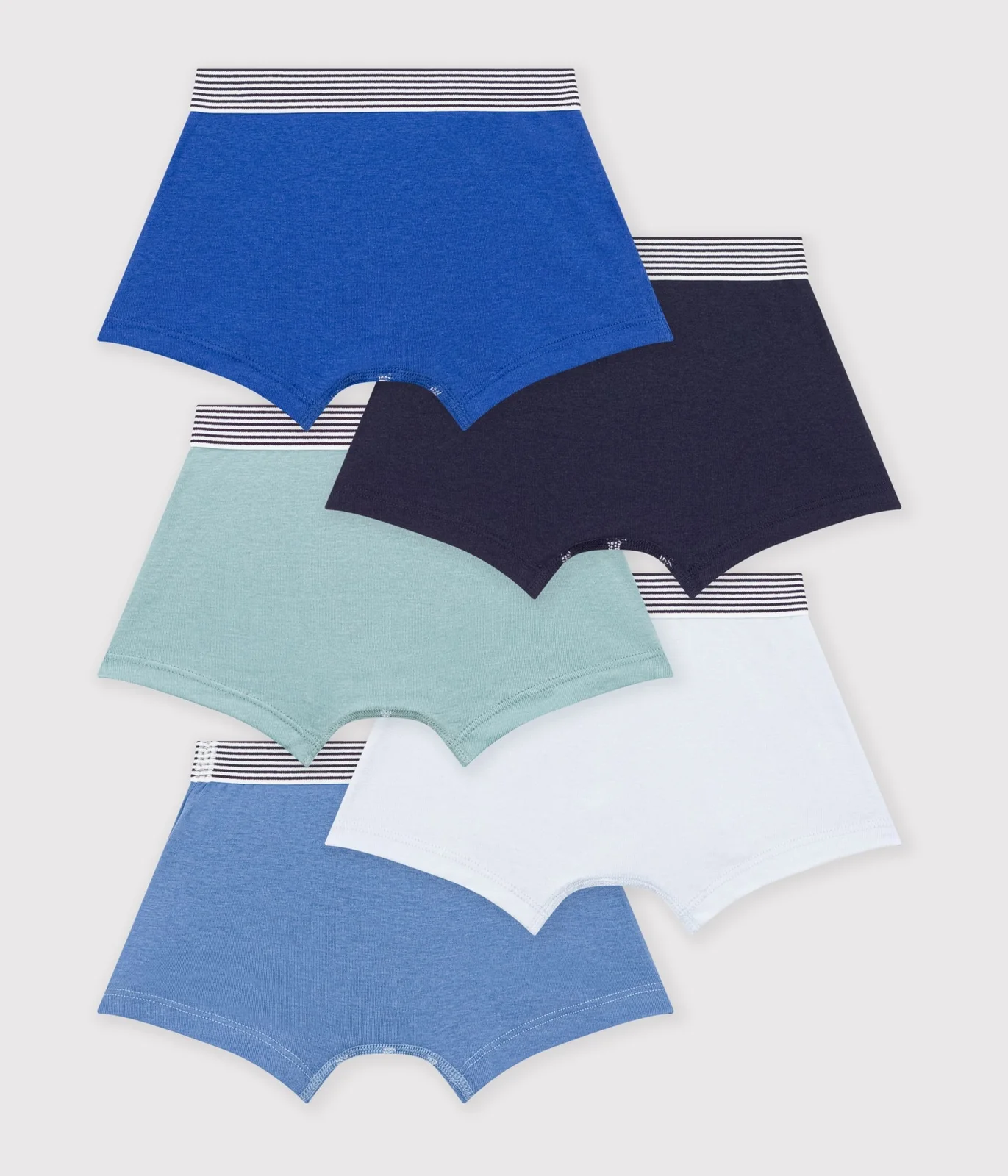 Pack of children's plain cotton boxers