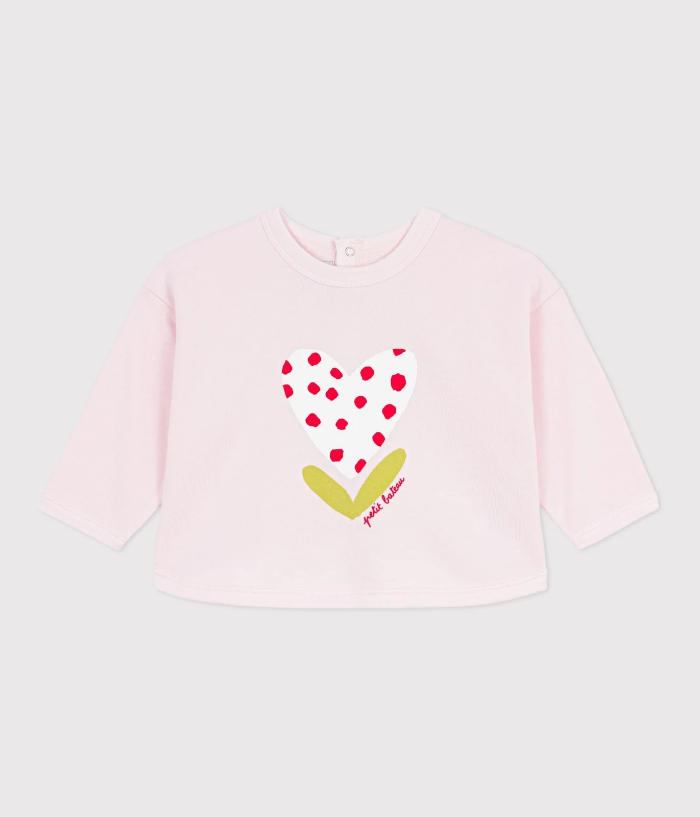 Baby cotton hooded sweatshirt with patterns