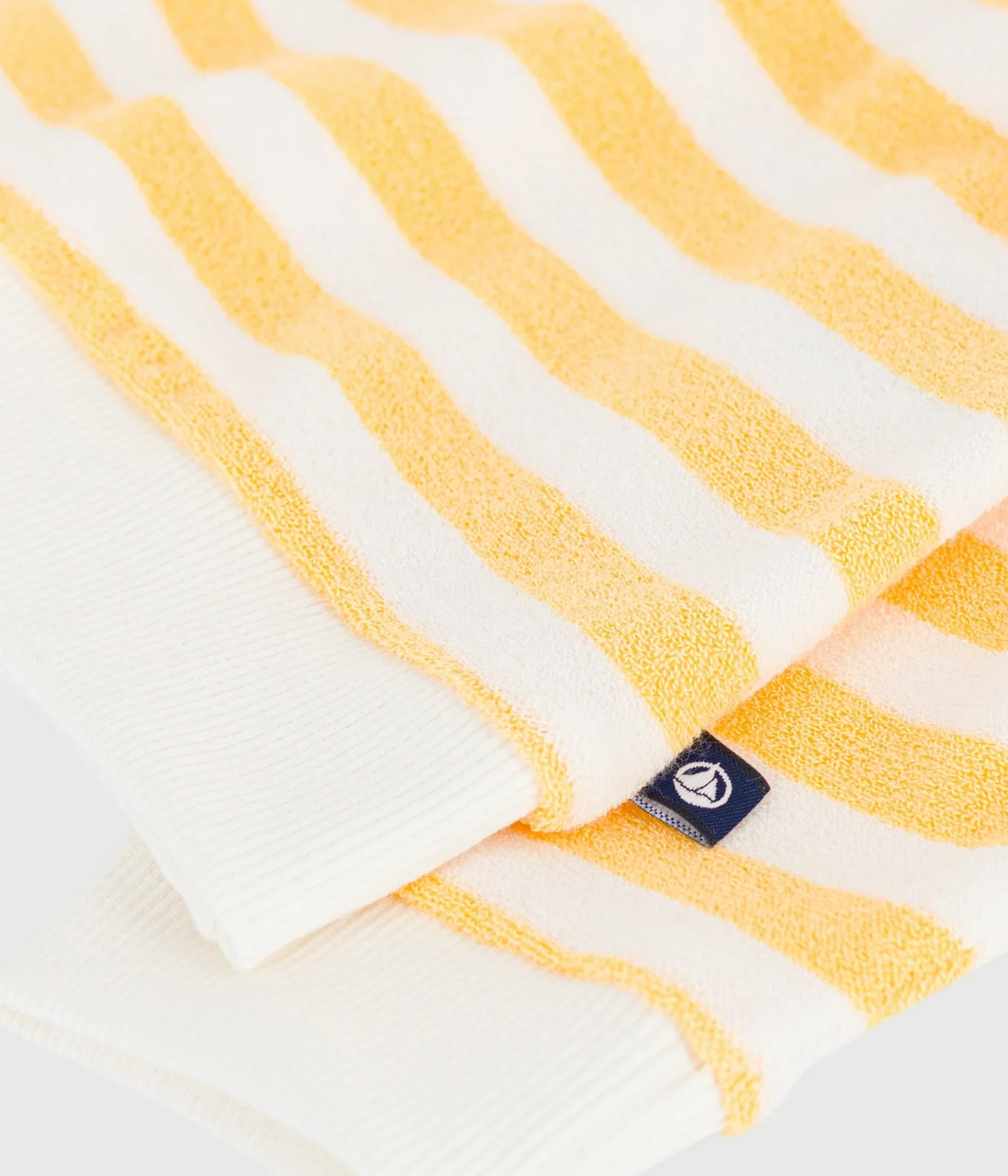 Babies' stripy cotton sweatshirt