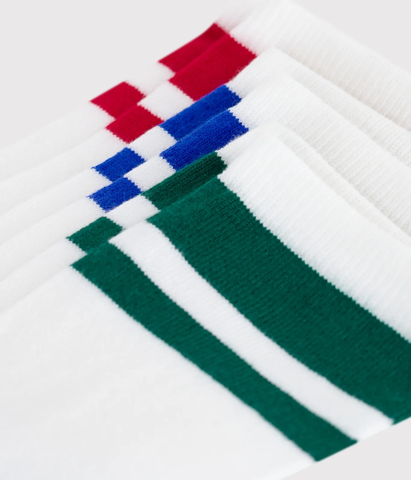 Children's plain cotton socks - 3-pack