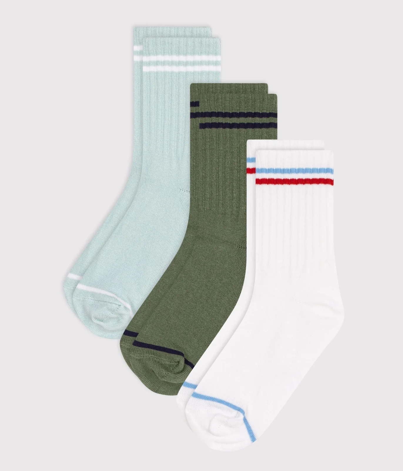 Children's cotton sports socks - 3-pack