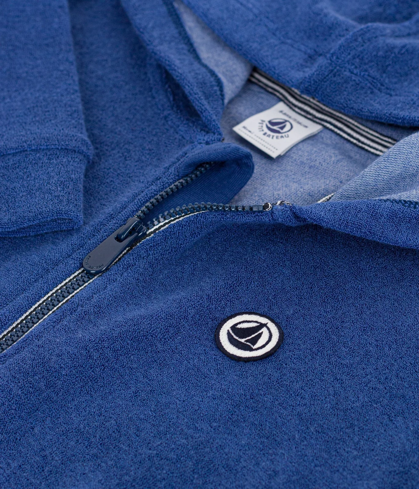 Children's zip-up cotton sweatshirt