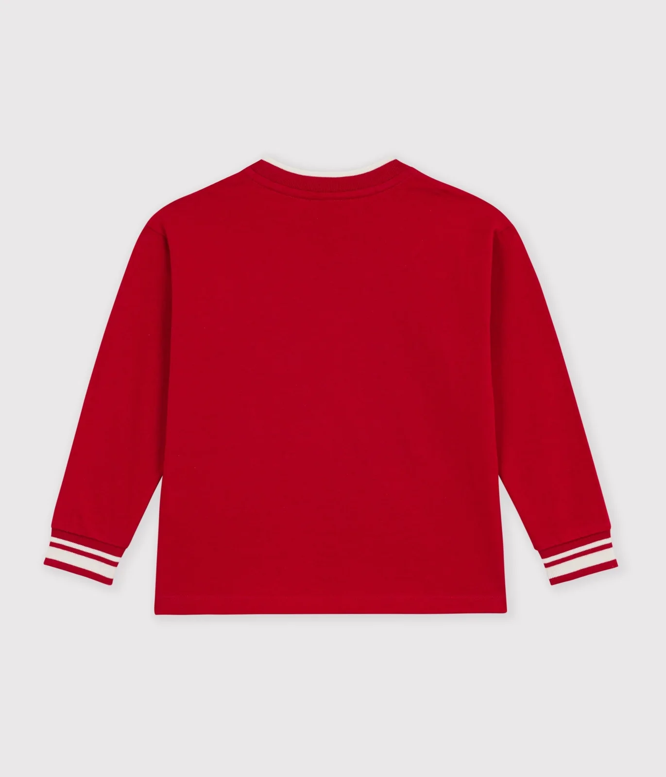 Children's long-sleeved plain cotton T-shirt