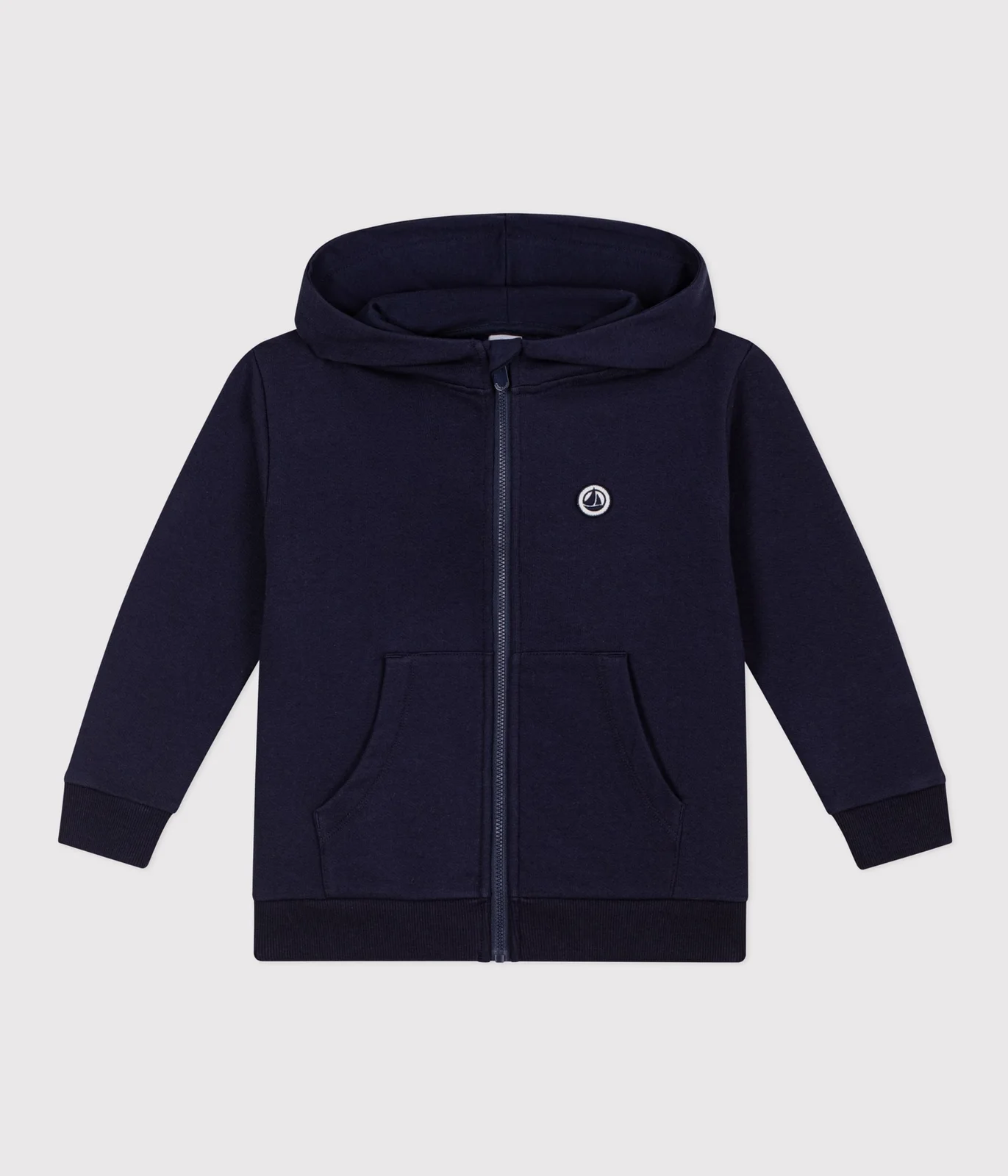 Kids' cotton zip-up hoodie