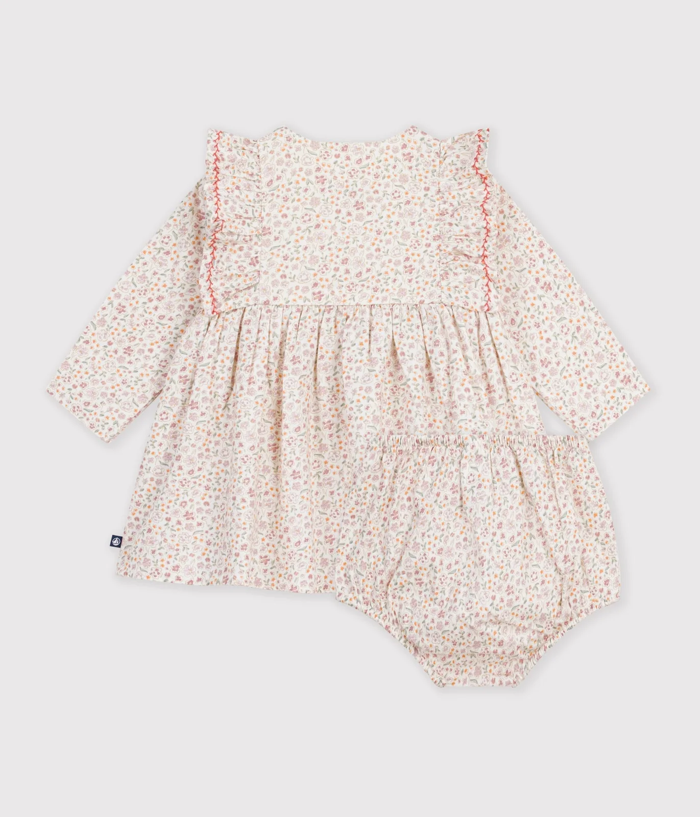 Babies' floral print cotton dress