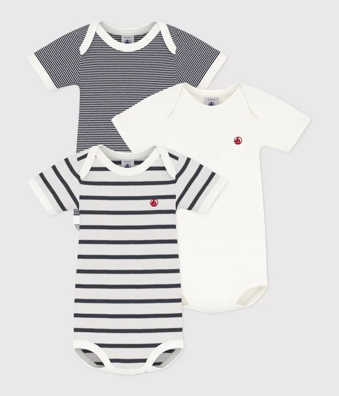 Babies' Short-Sleeved Bodysuit - 3-Pack