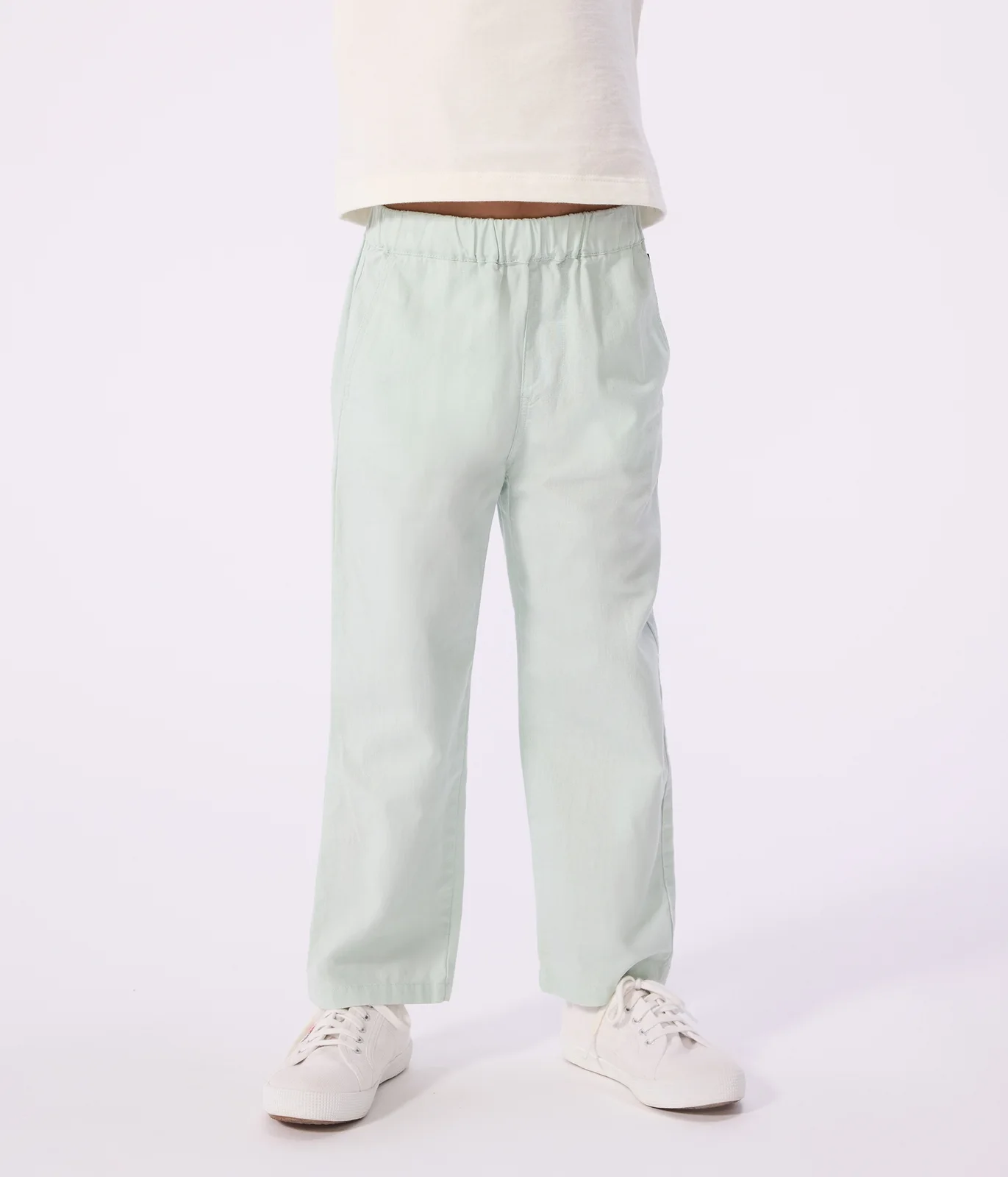 Children's cotton and linen trousers