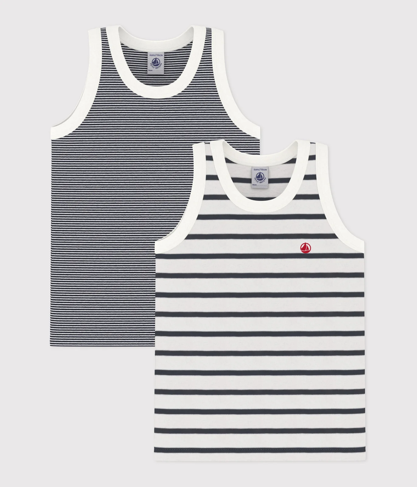 Boys' Striped Vests - 2-Pack