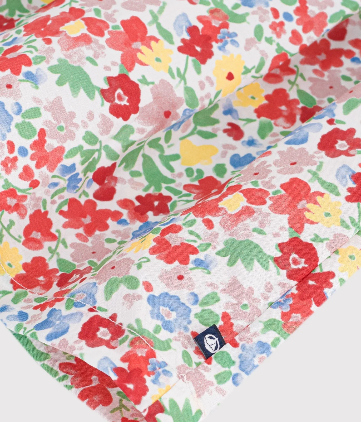 Children's sleeveless cotton dress with flowers