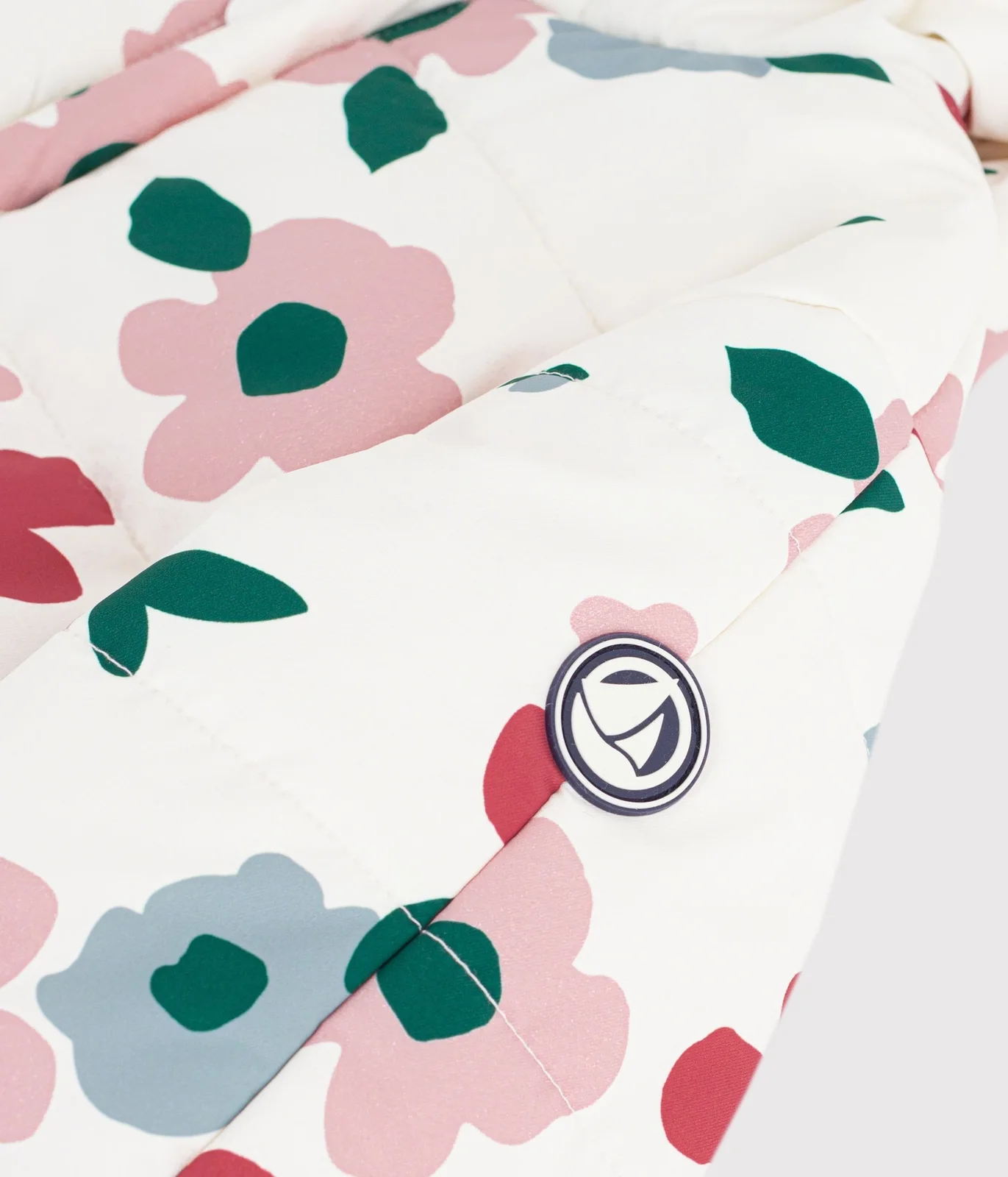 Babies' floral print polyester snowsuit