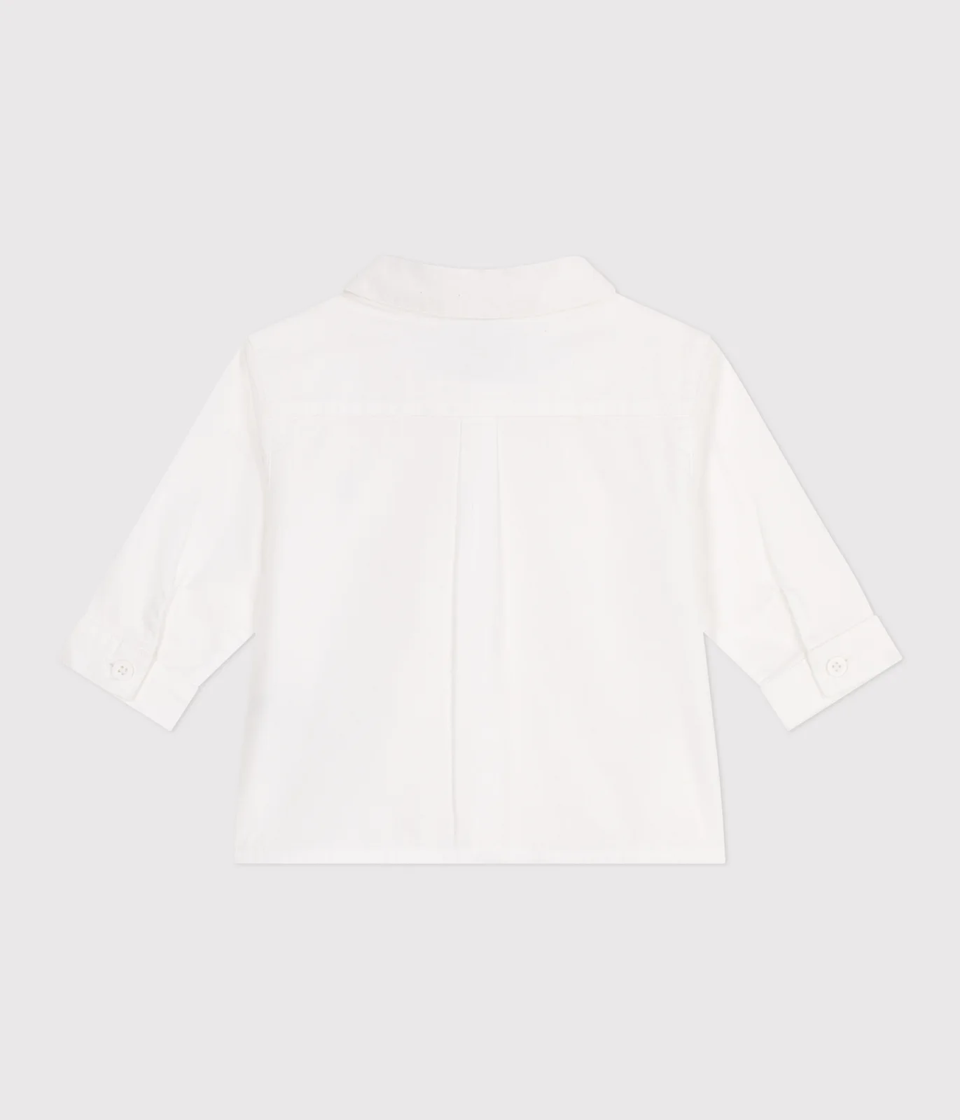 Babies' plain cotton shirt