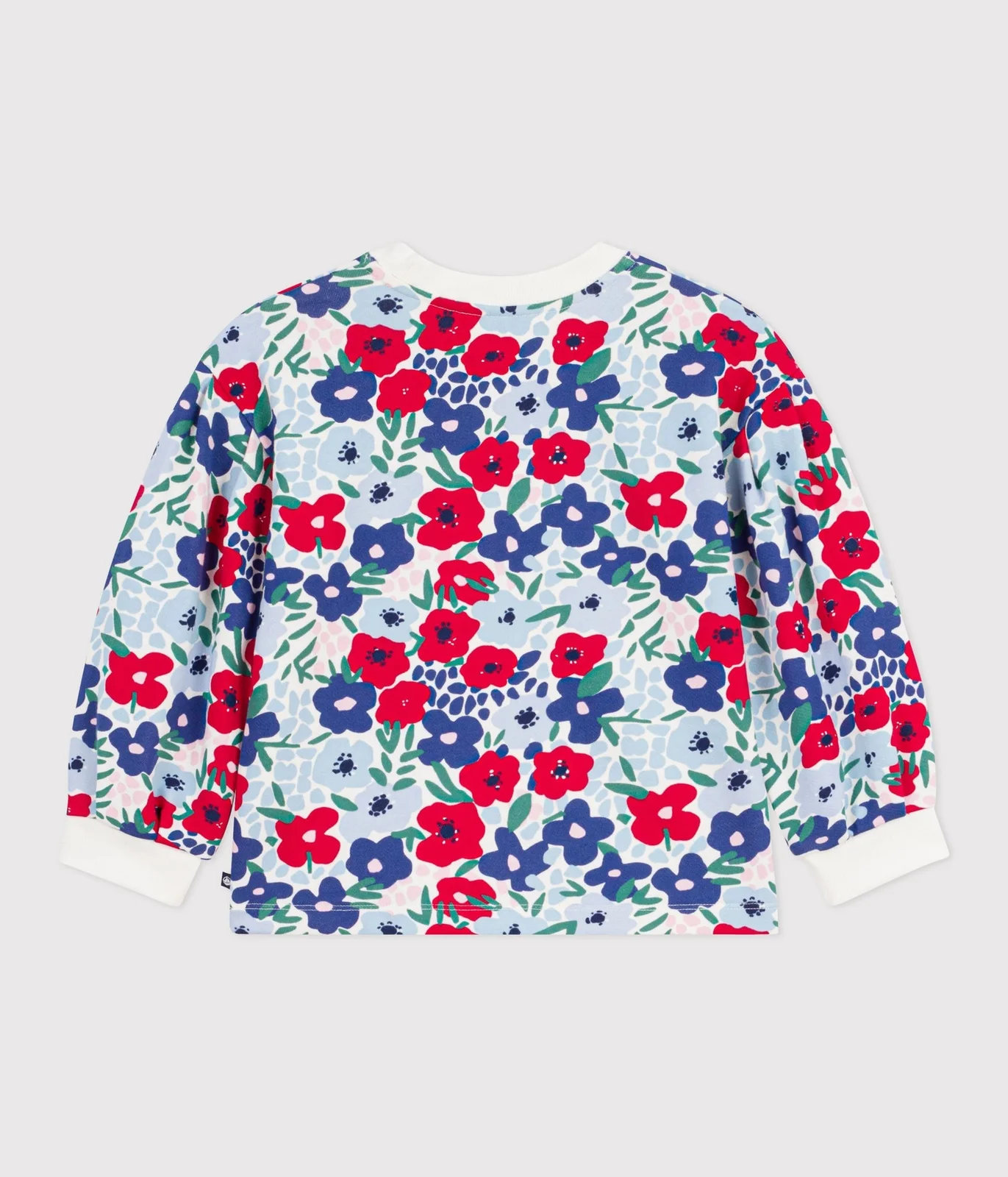 Children's floral print cotton sweatshirt