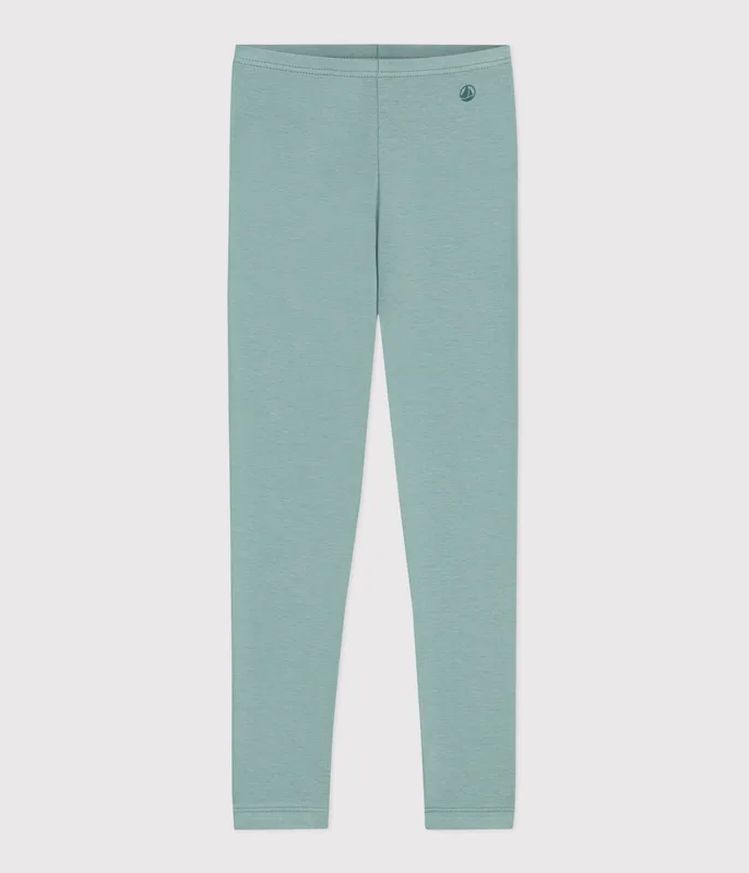 Children's plain cotton leggings