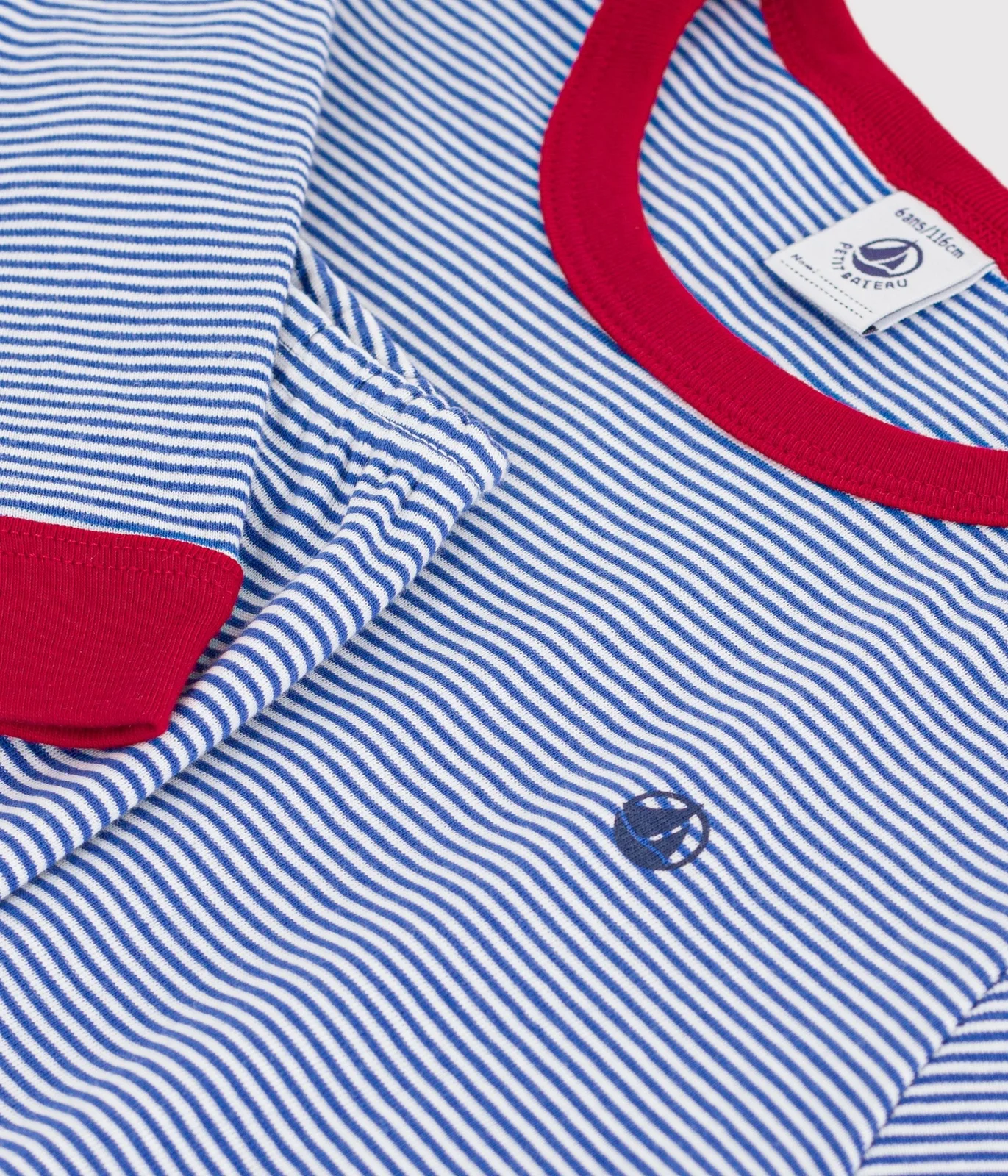 Children's stripy cotton pyjamas