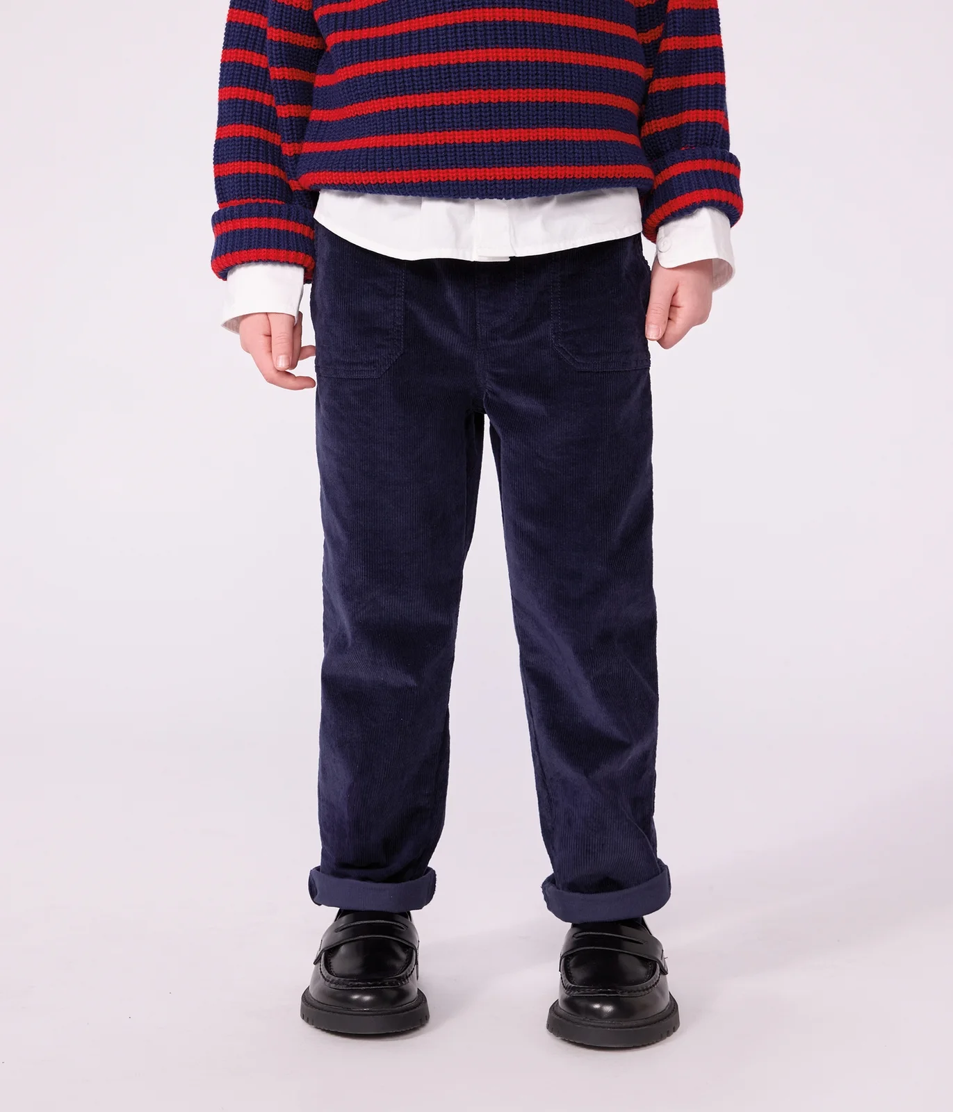 Children's straight corduroy trousers