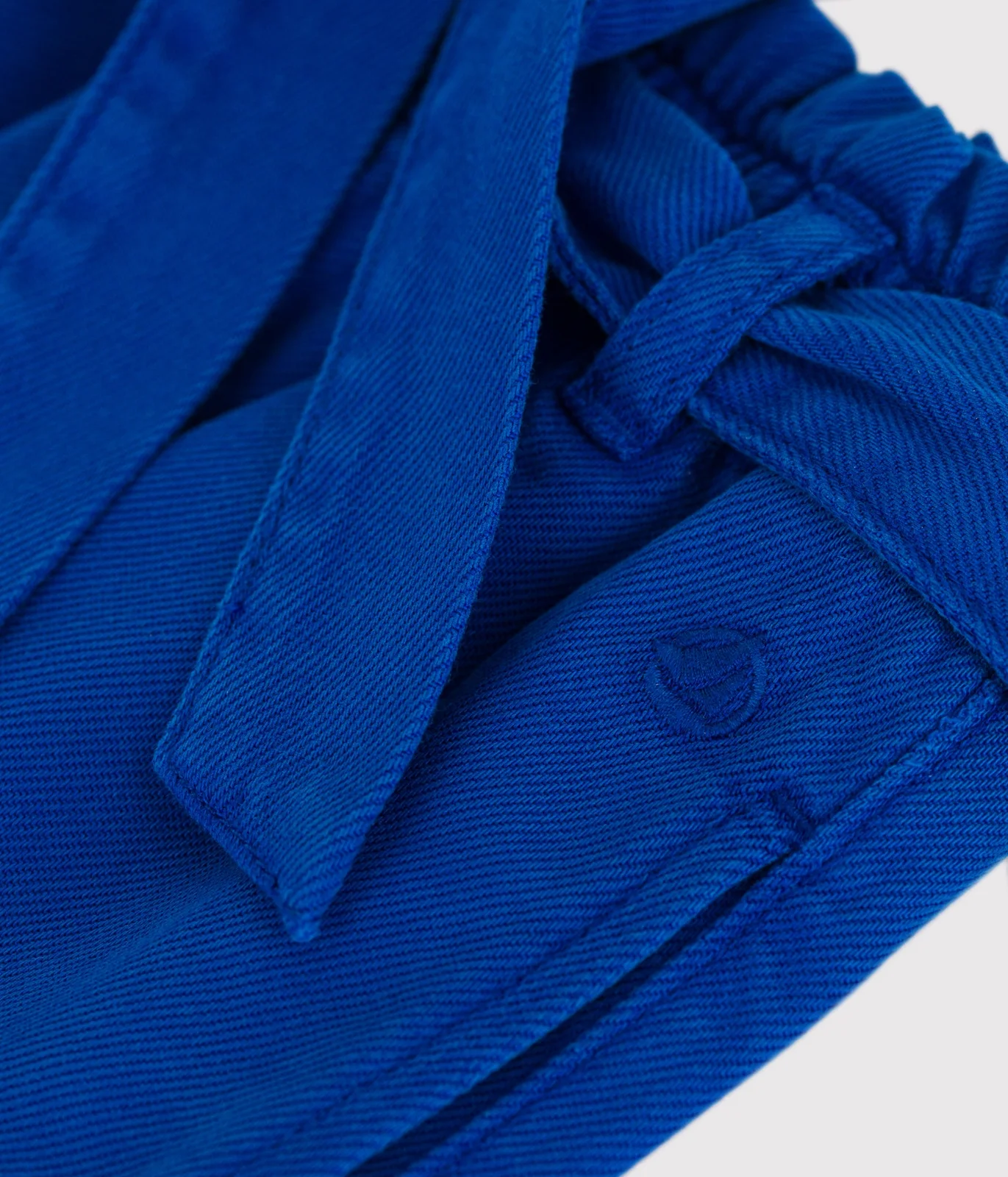 Children's cotton and Lyocell blend trousers.