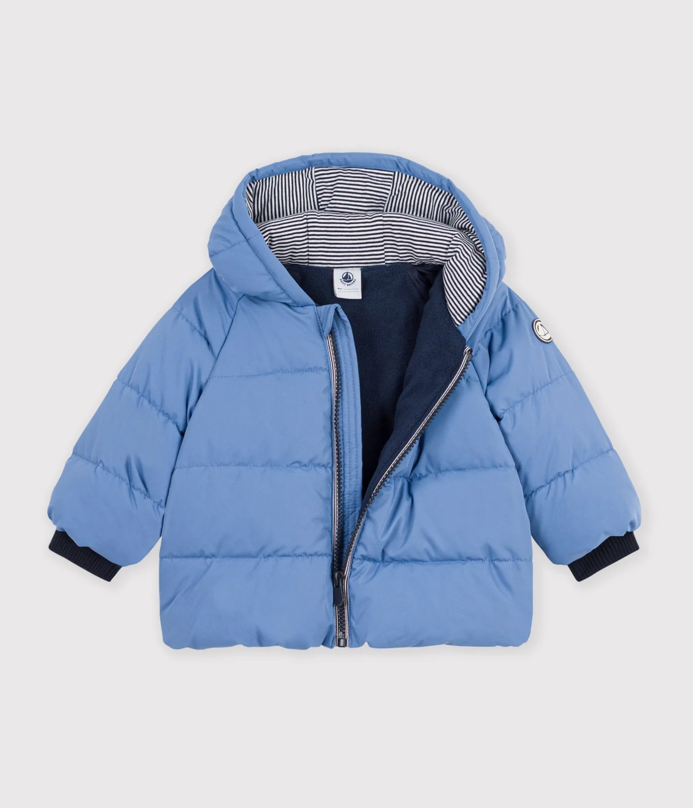 Babies' puffer jacket in plain polyester