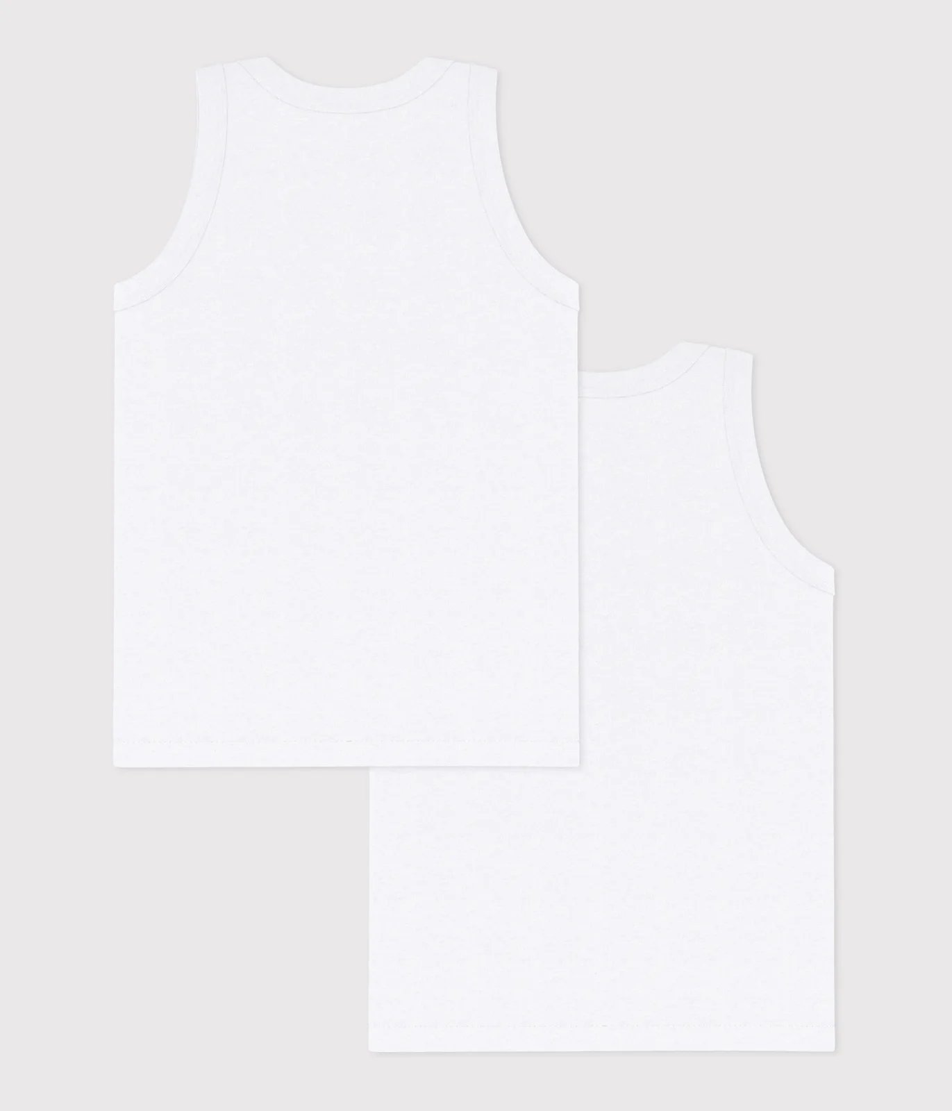 Pack of plain cotton tank tops for children