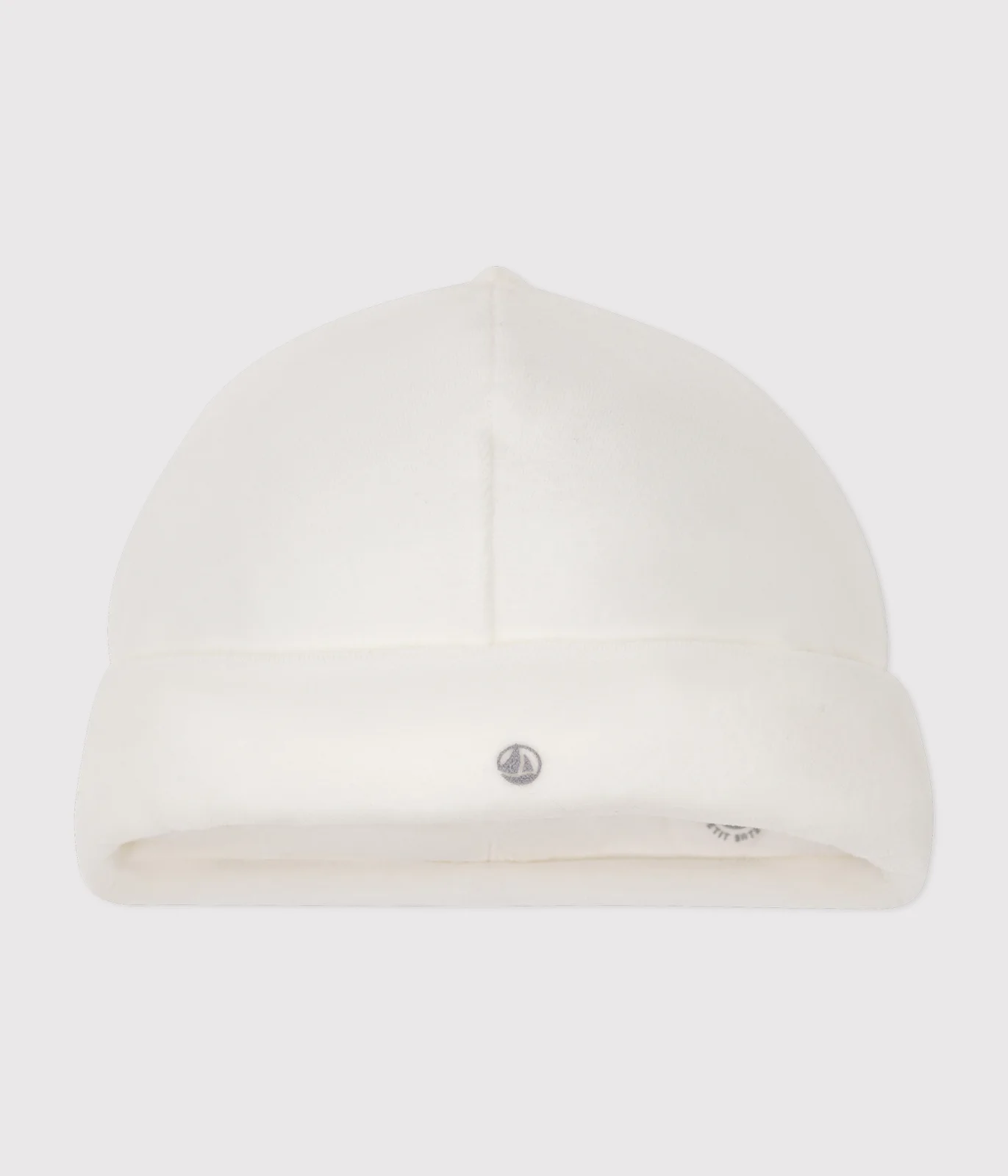 Newborn babies' terry velour bonnet