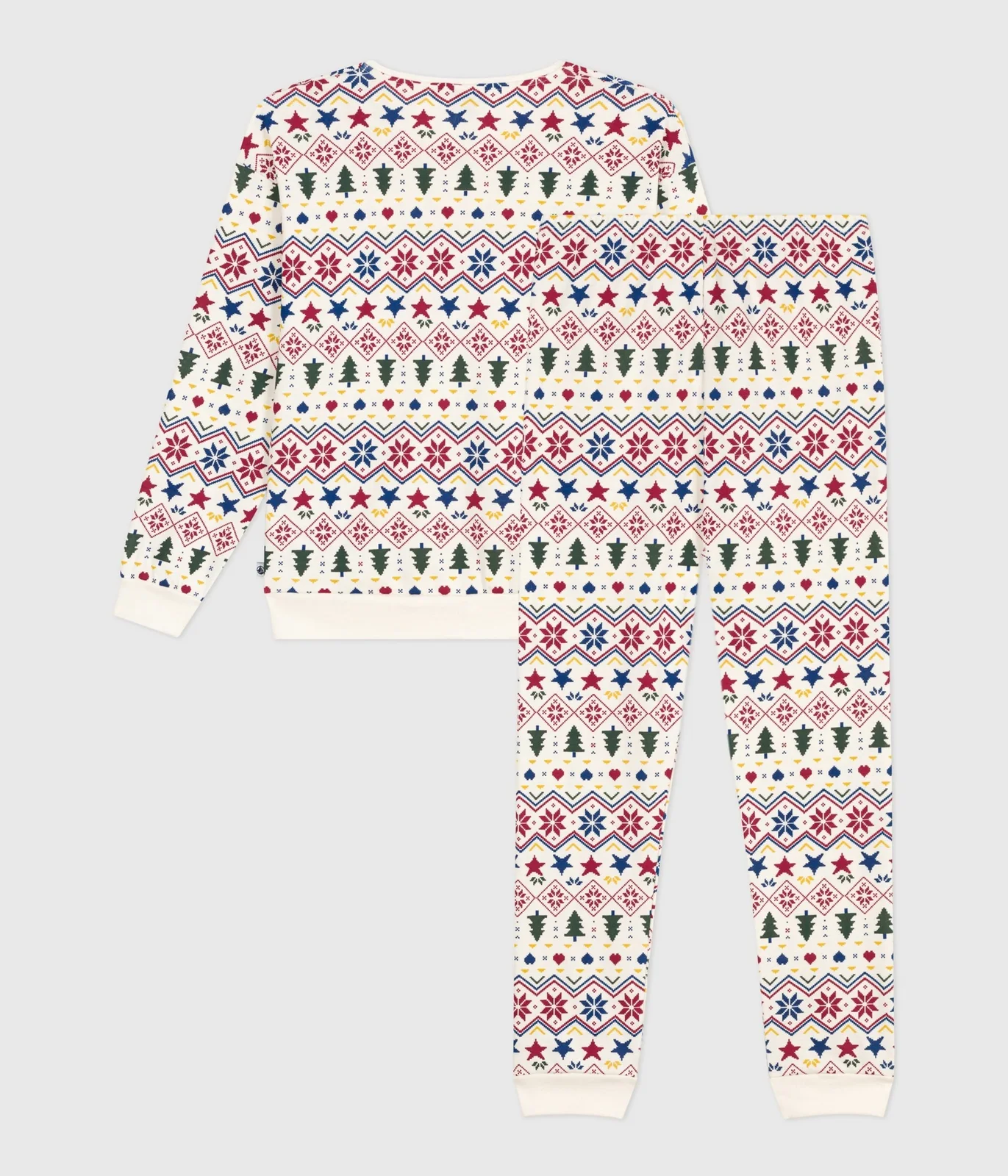 Women's Christmas print cotton pyjamas