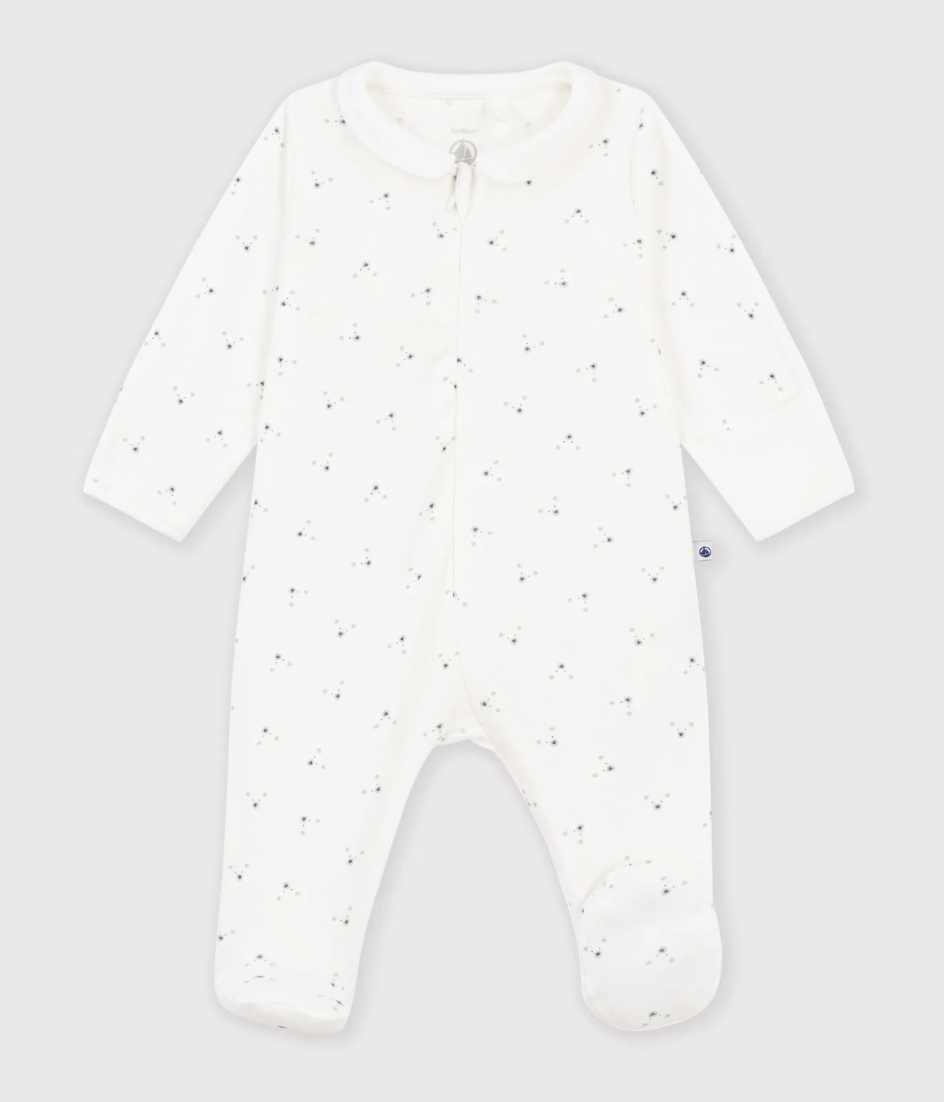 Babies' flower printed cotton pyjama suit