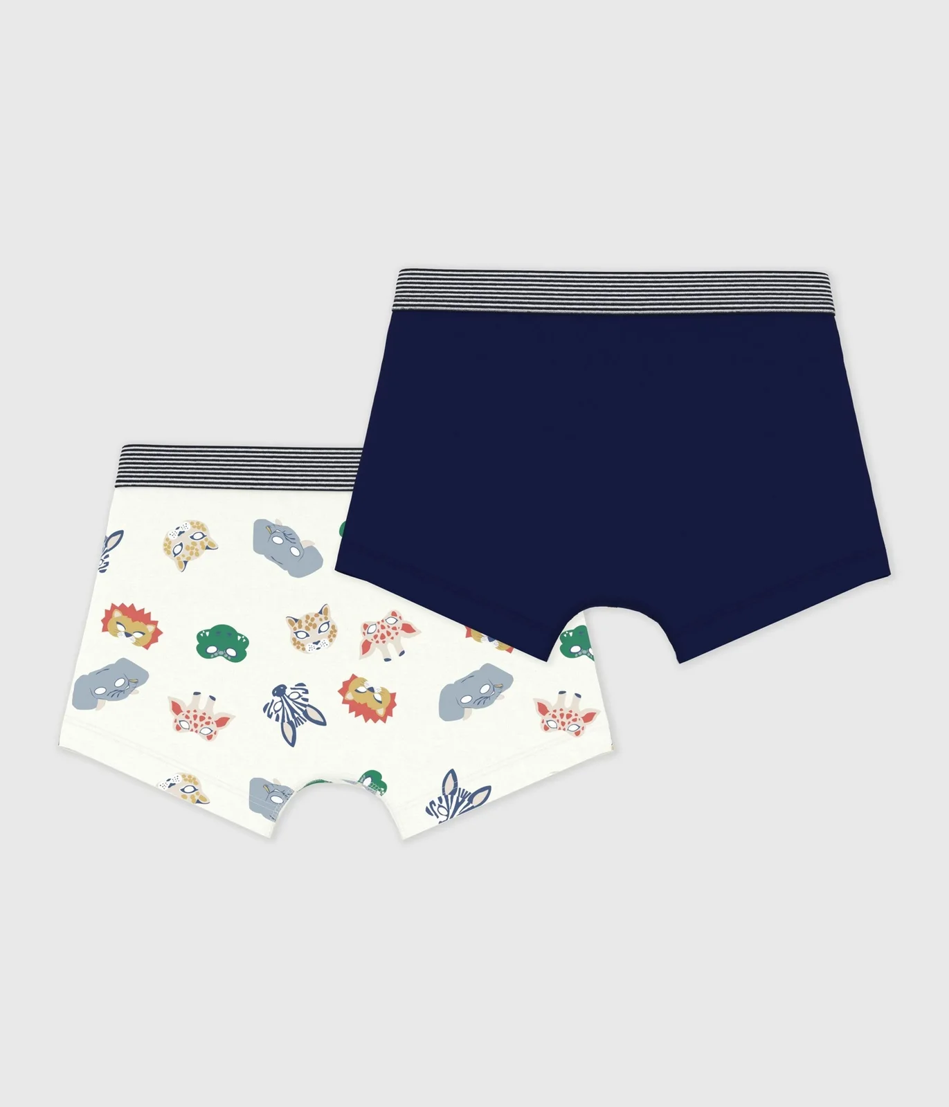 Pack of children's mask-print cotton boxers