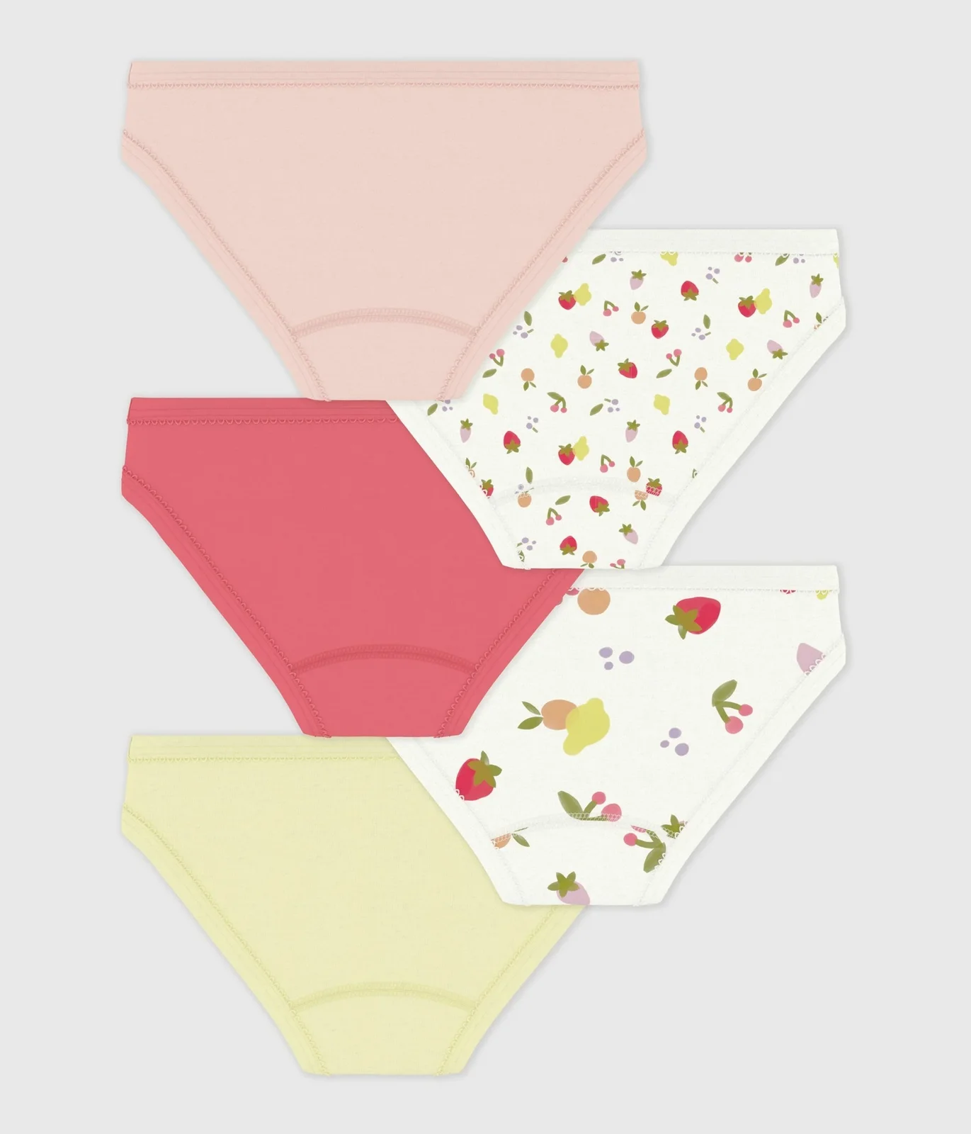 Pack of children's fruit print cotton pants