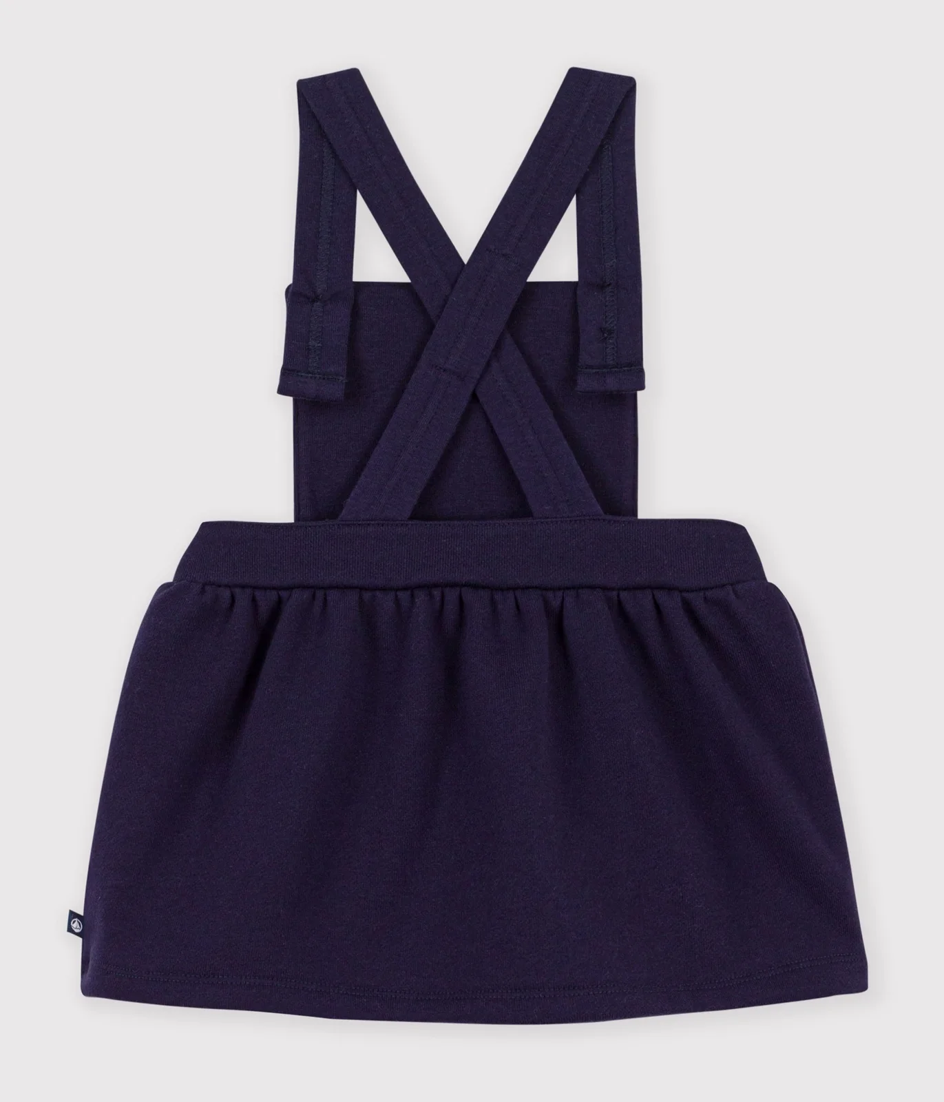 Babies' sleeveless cotton dress embroidered with hearts