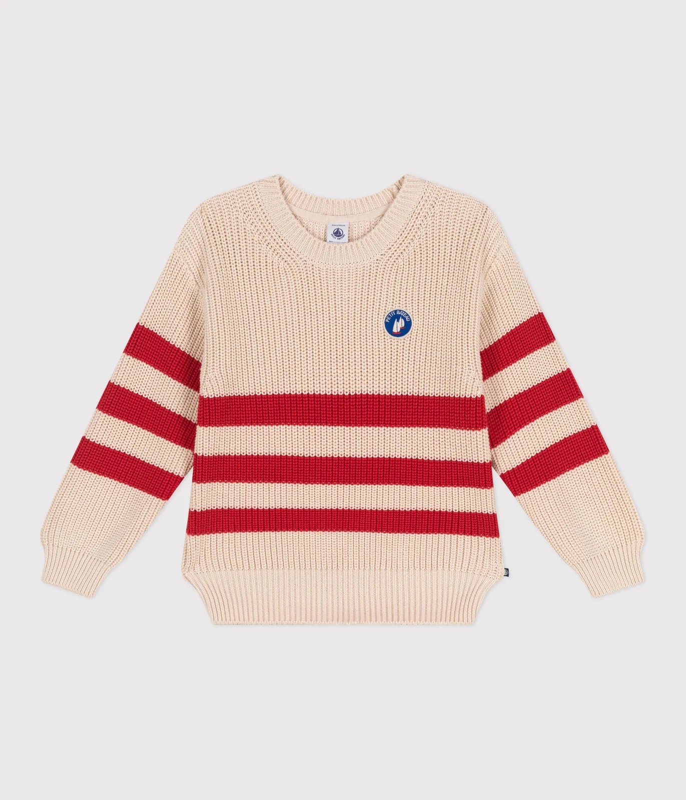 Children's stripy cotton jumper