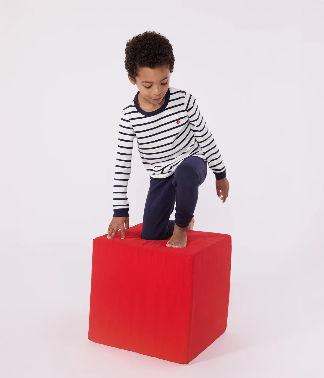 Boys' Cotton Pyjamas with Sailor Stripes