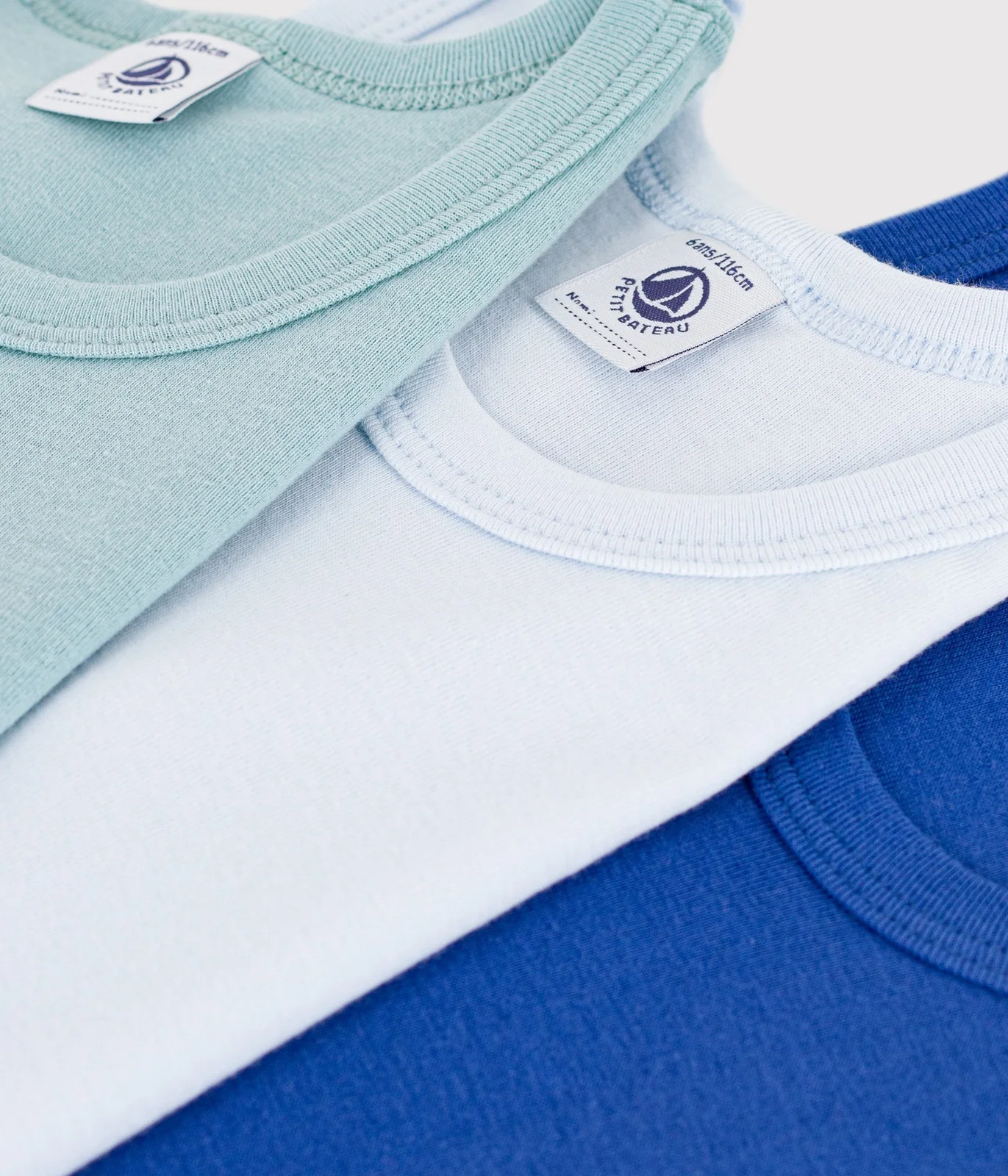 Pack of children's plain cotton tank tops