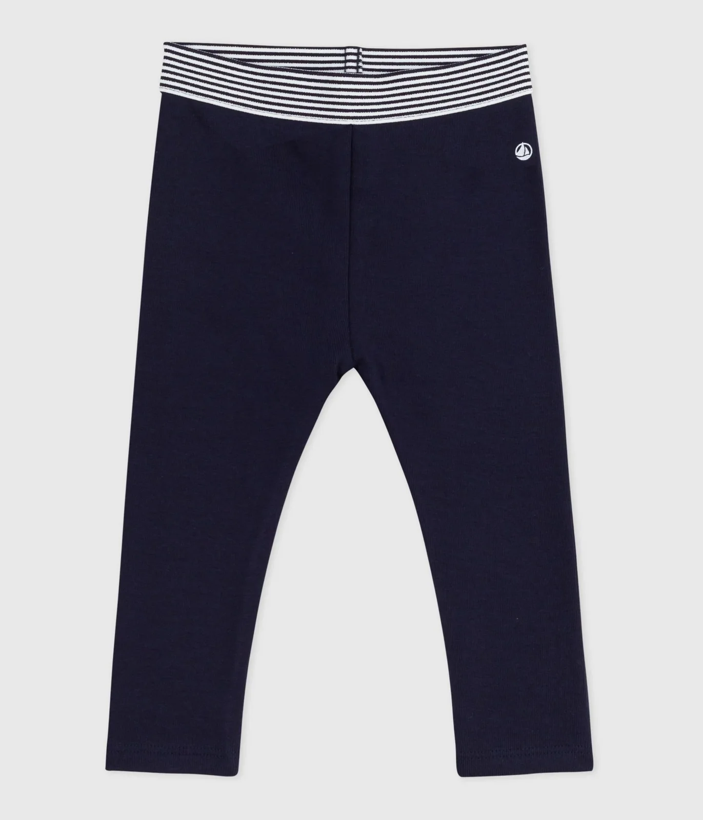 Babies' plain cotton leggings