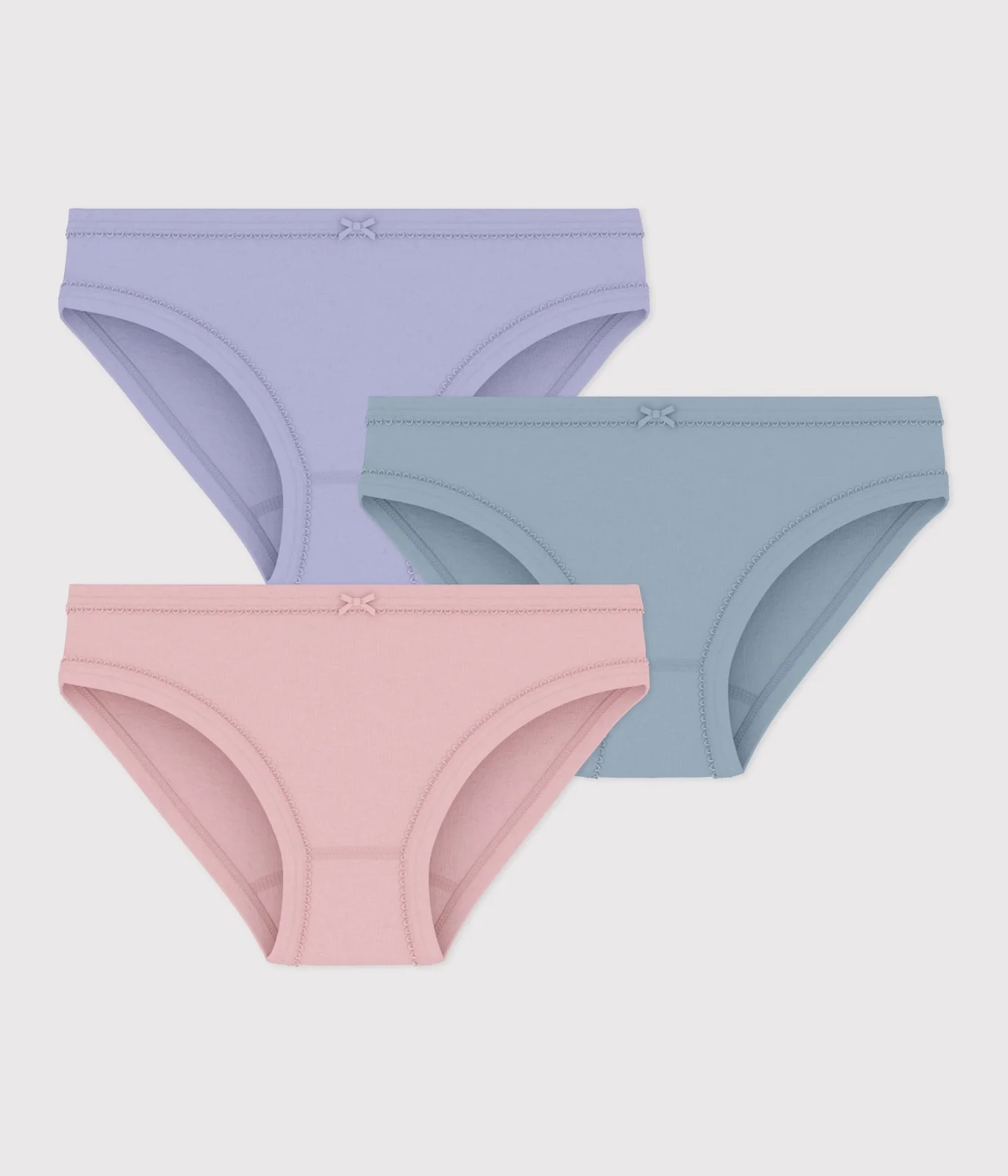 Pack of children's plain cotton pants